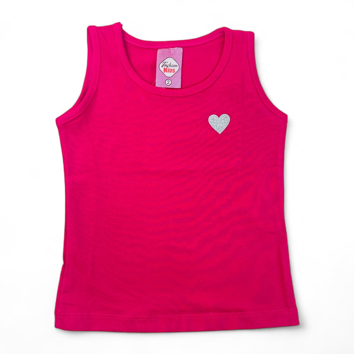 Regata Fashion Kids Infantil Menina Coraçãozinho
