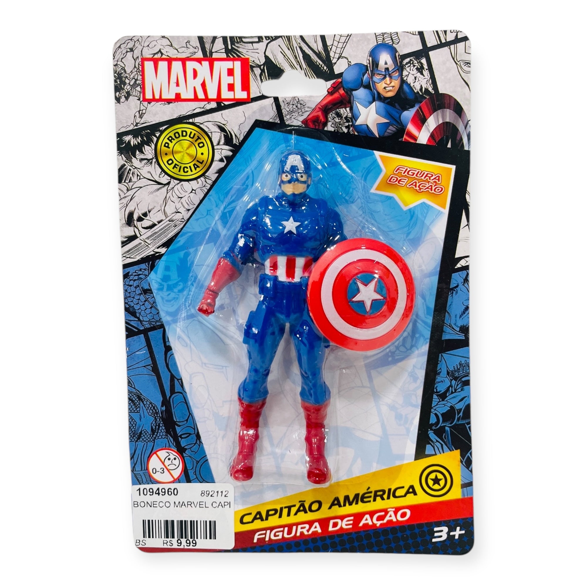 Boneco Marvel Capitao America All Seasons 9.5 Cm