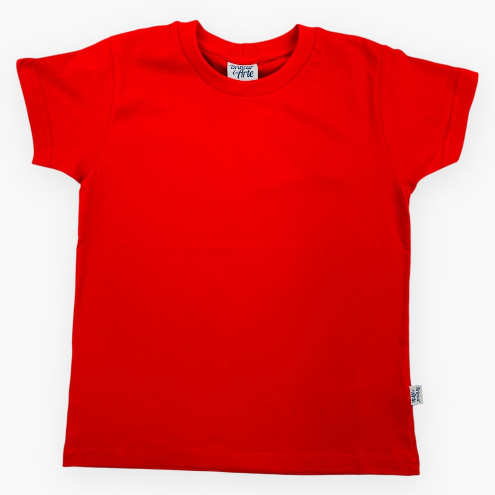 Camiseta Brincar é Arte Meia Malha Básico