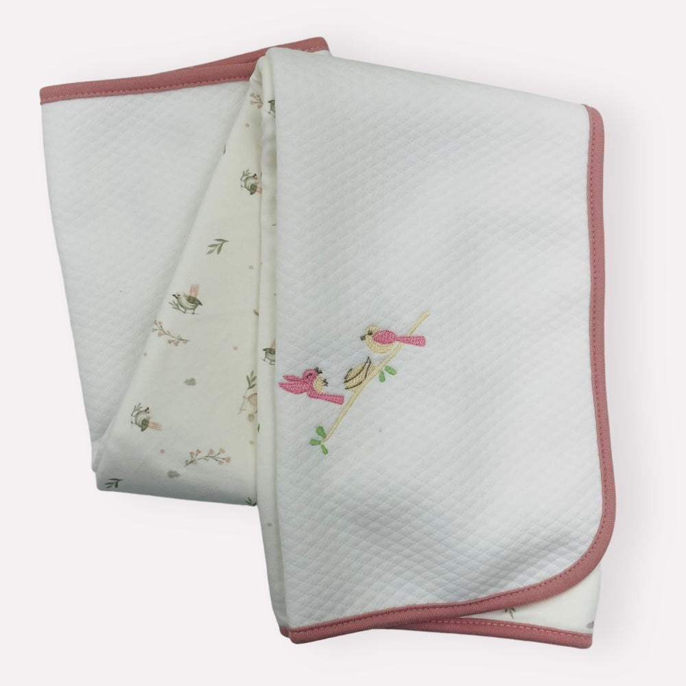 Manta Hug Matelasse Garden - Bege - 90 X 70 Cm