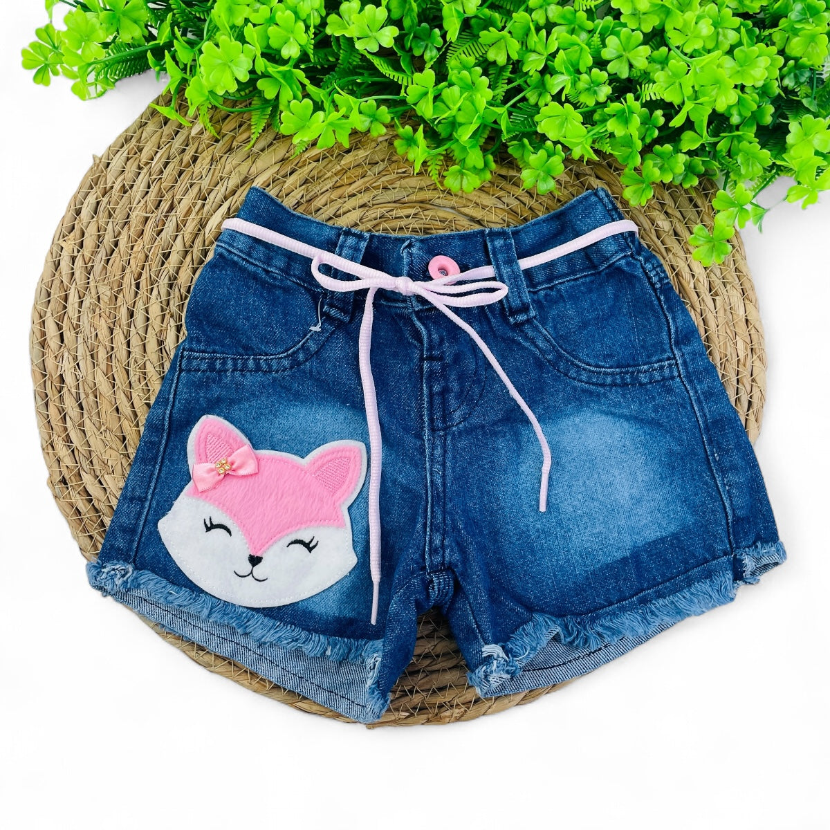 Short Jeans Bebela Kids Raposinha