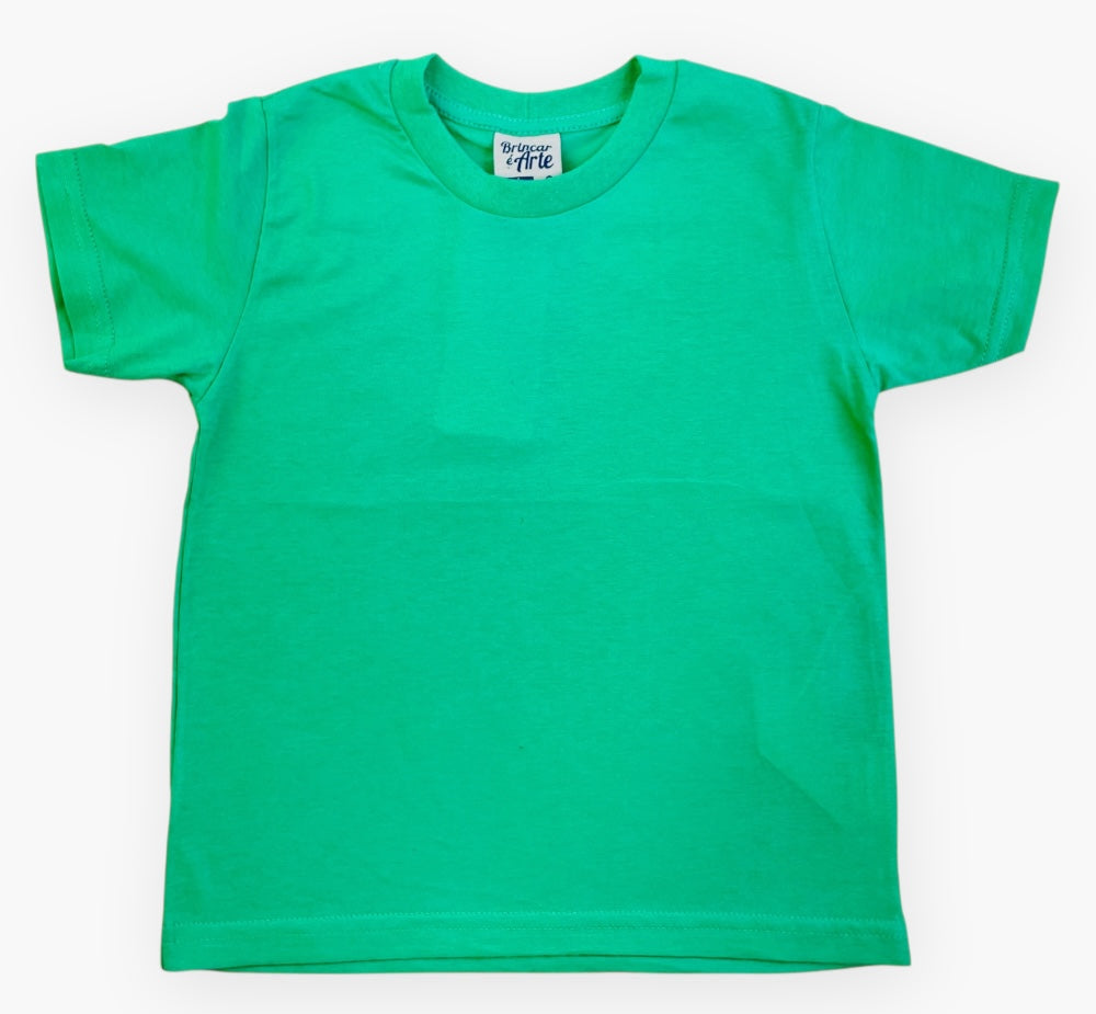 Camiseta Brincar é Arte Meia Malha Básico
