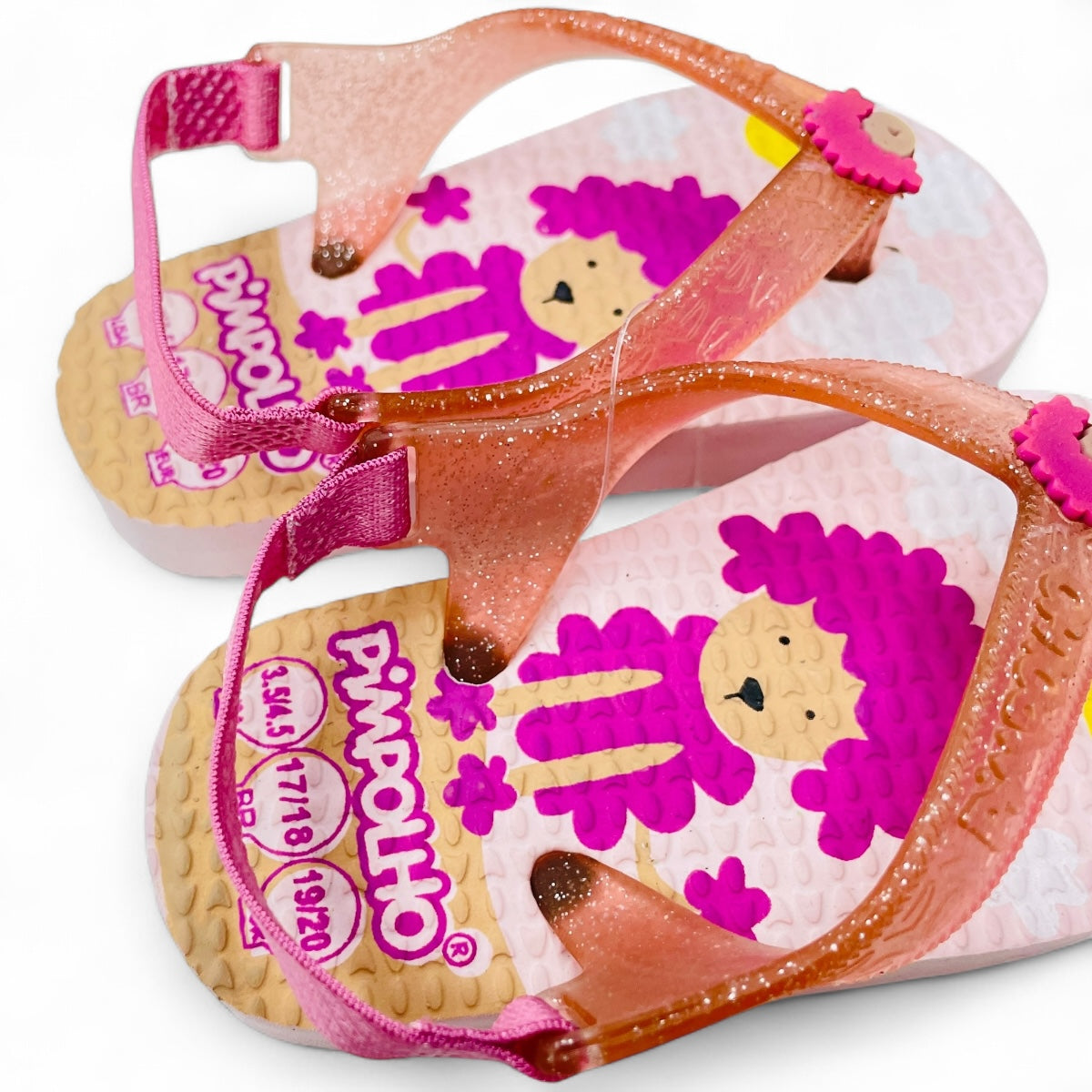 Sandália Pimpolho Baby Menina Praiana Poodle