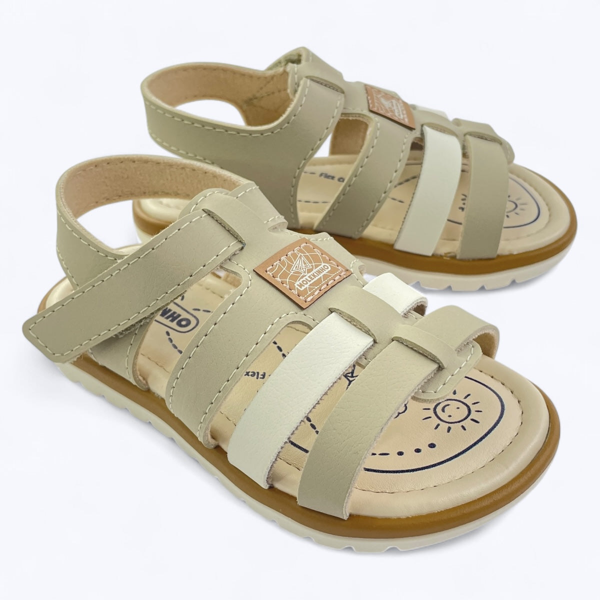 Papete Sandália Infantil Molekinho Casual Conforto Estilo