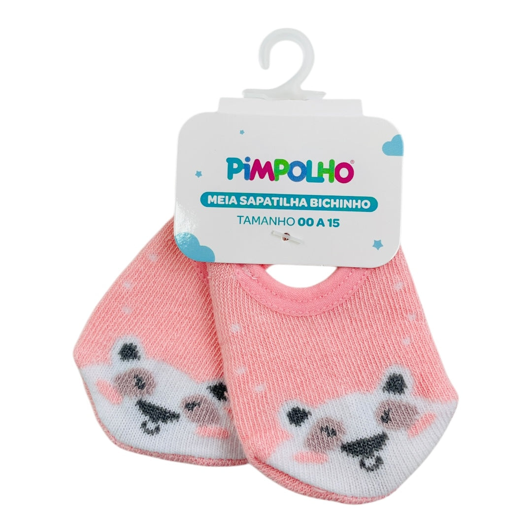 Meia Feminina Pimpolho Sapatilha Bichinho