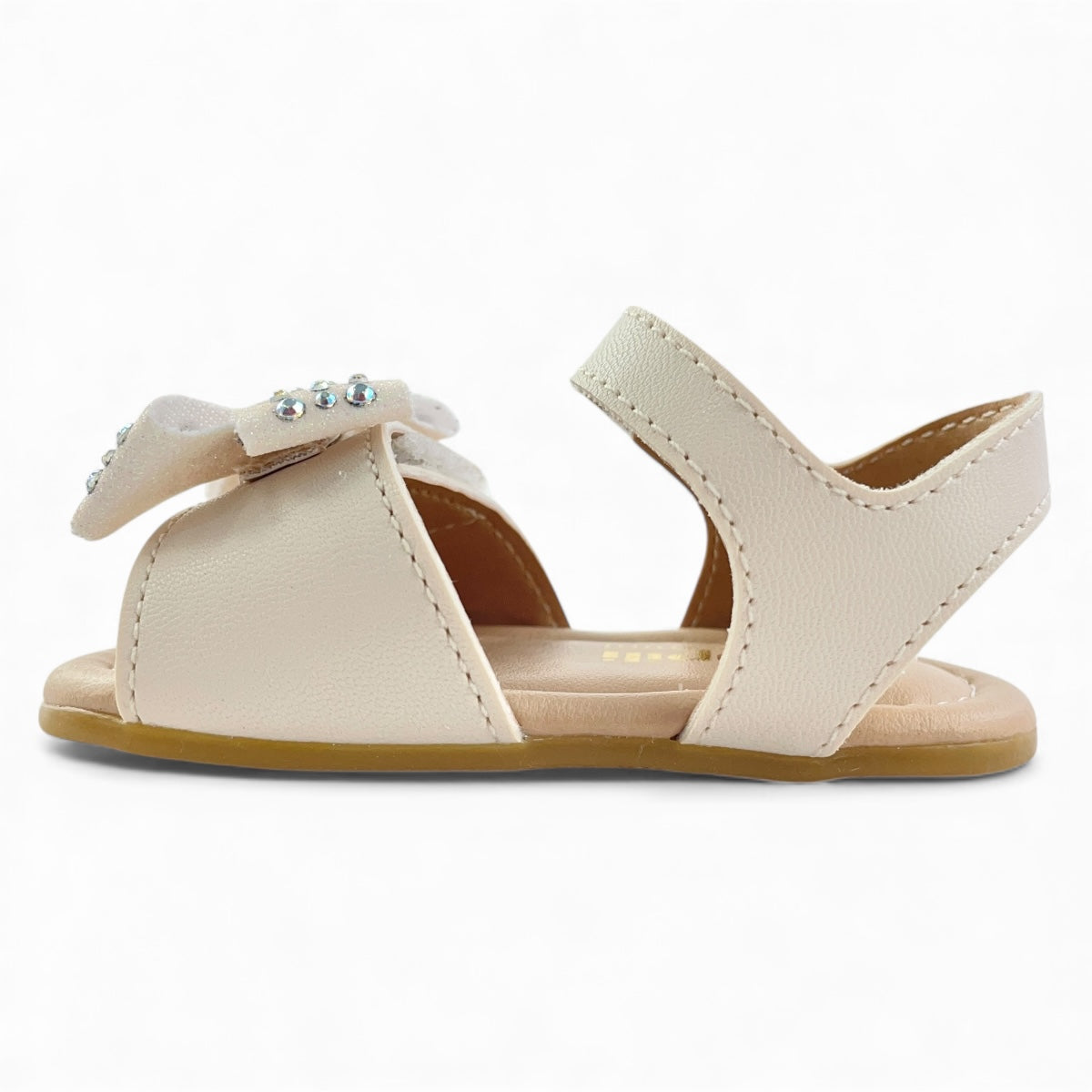 Sandália de Bebê Pampili Nana com Laço e Strass