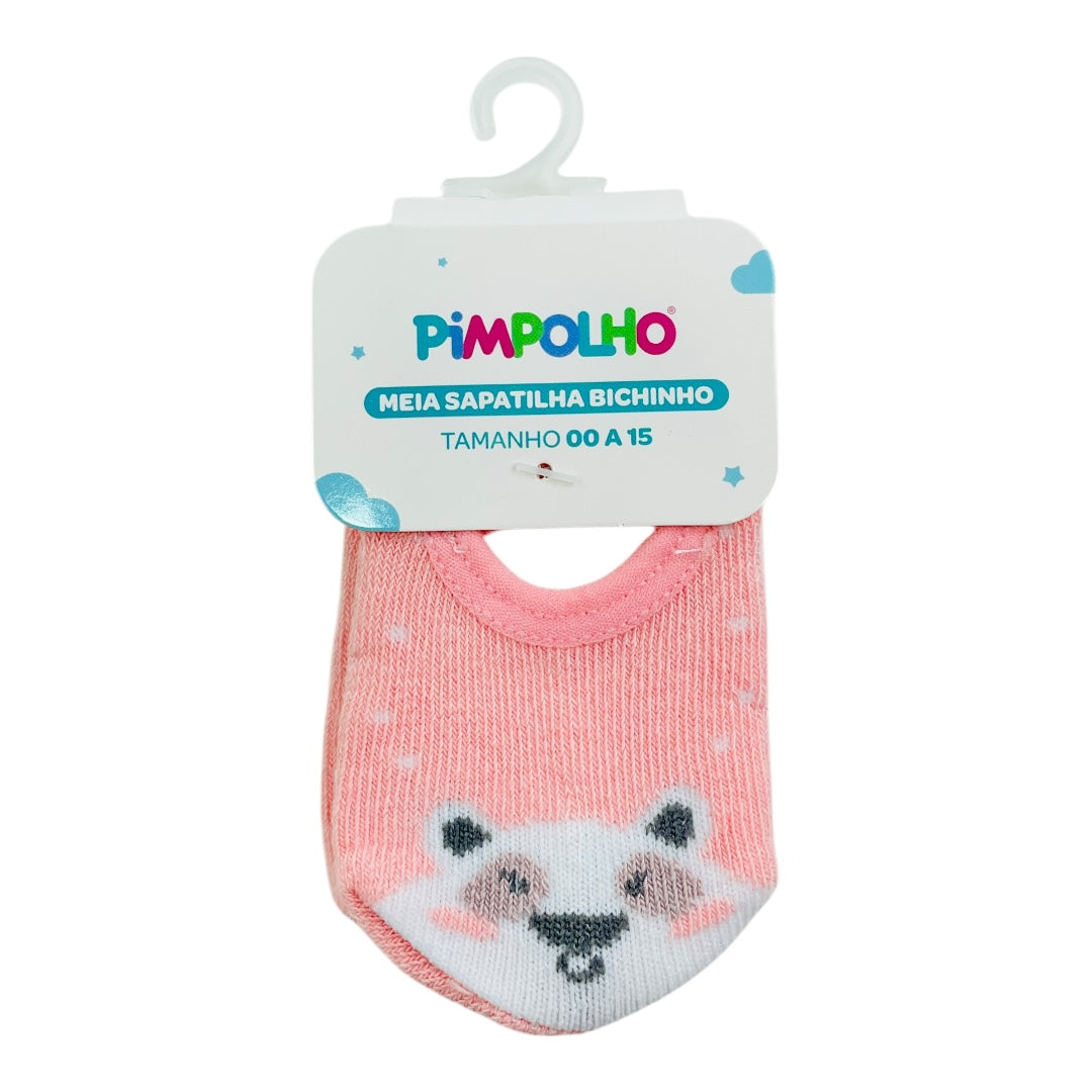 Meia Feminina Pimpolho Sapatilha Bichinho