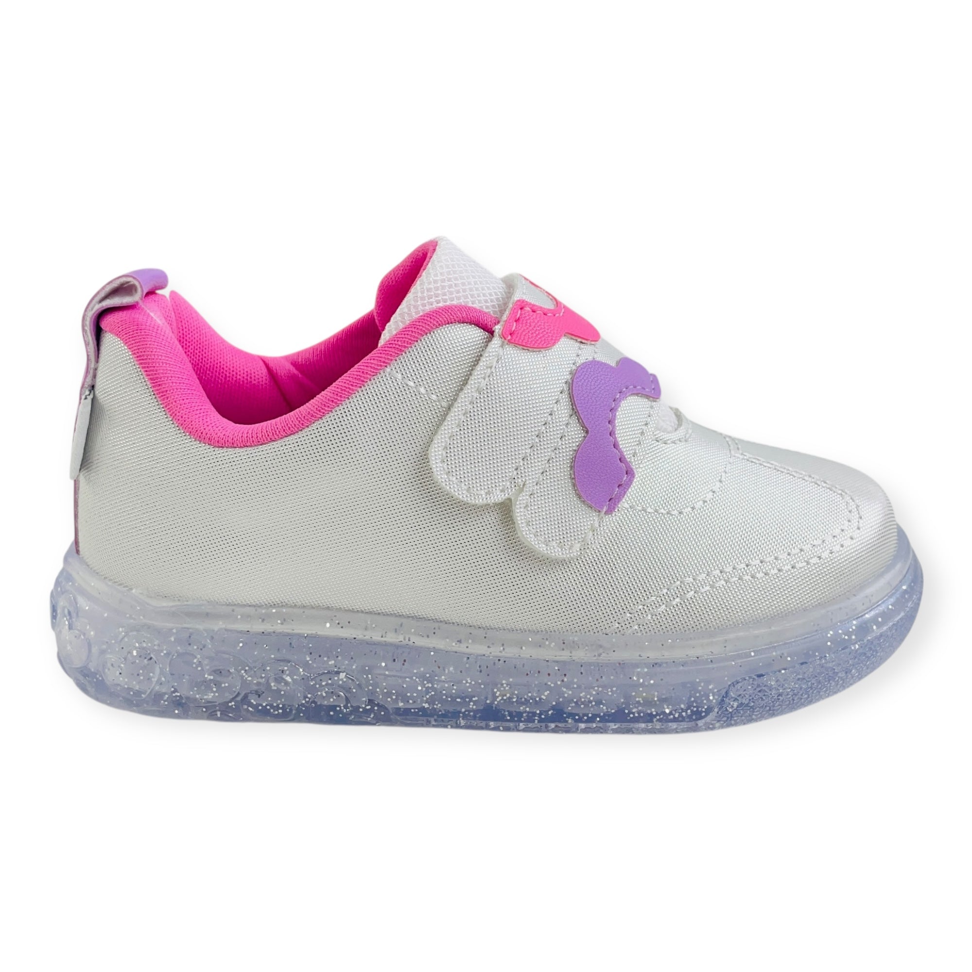 Tênis Pampili Sneaker Luz Flores Led