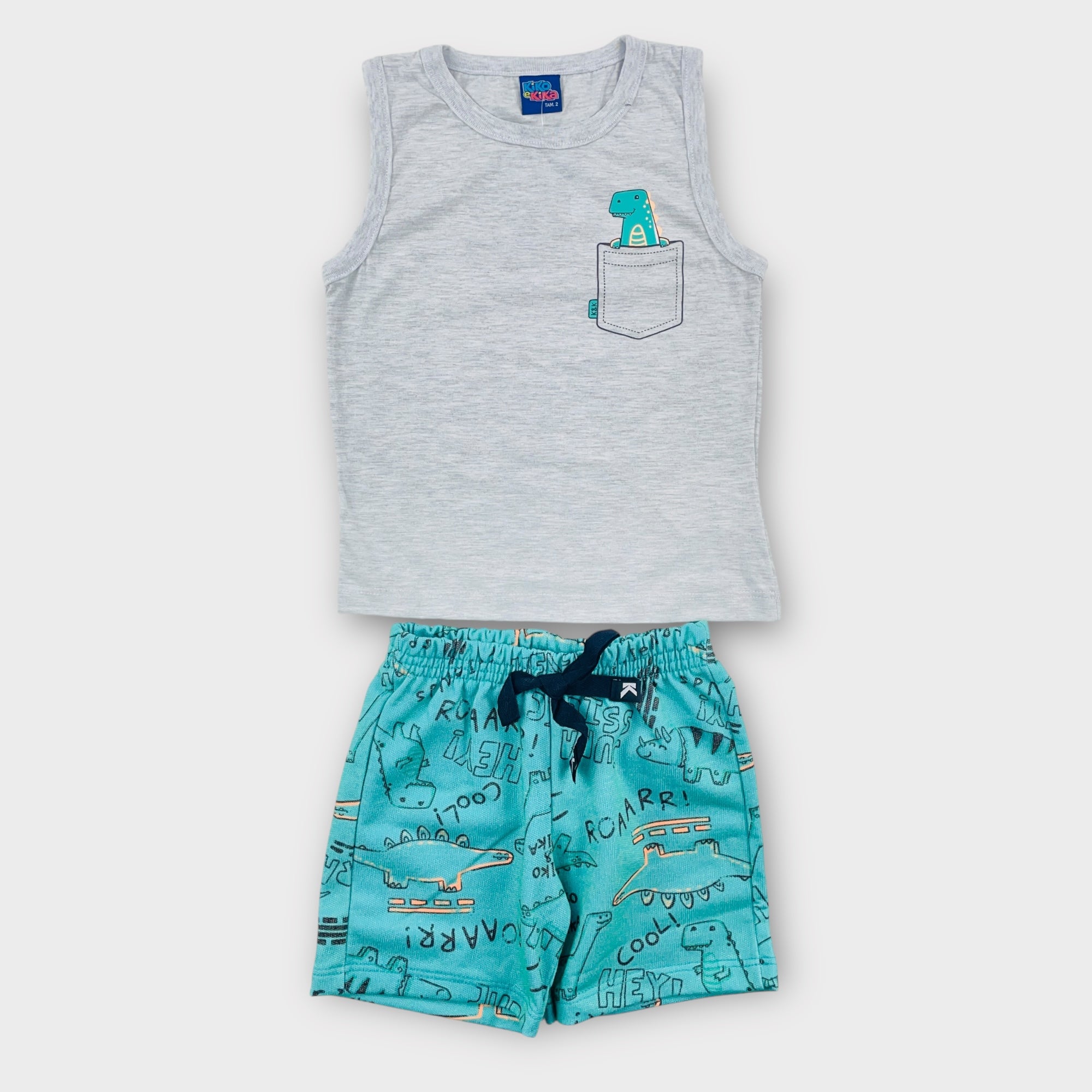 Conjunto Kiko E Kika Dino