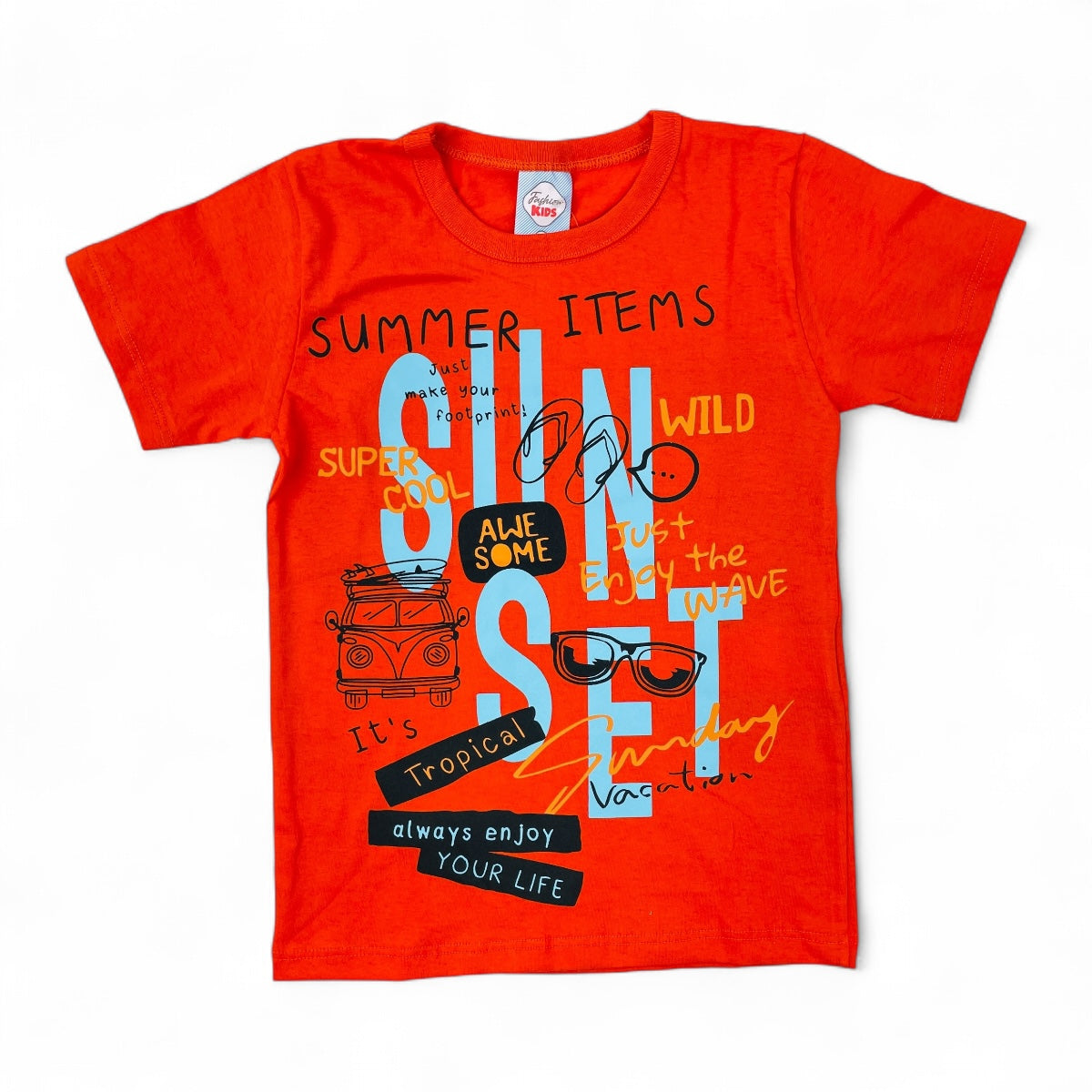 Camiseta Fashion Kids Infantil Masculina Em Malha