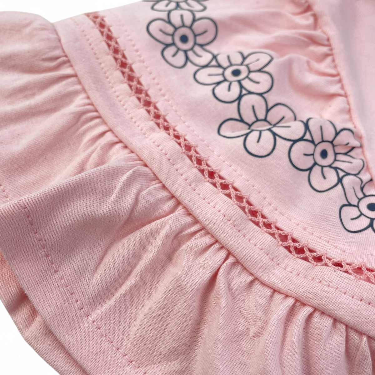Conjunto Pulla Bulla Infantil Menina Feminino Manga Bordada Casual