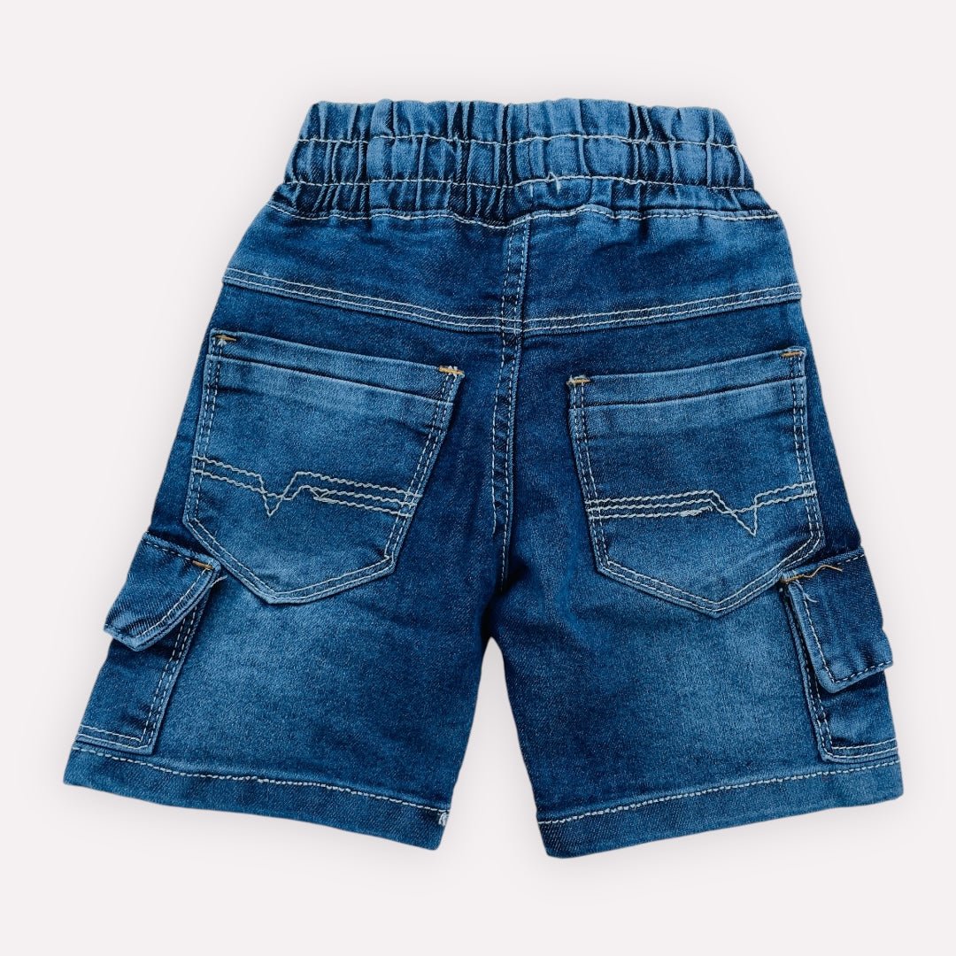 Bermuda Bebê Nacional Jeans Básica