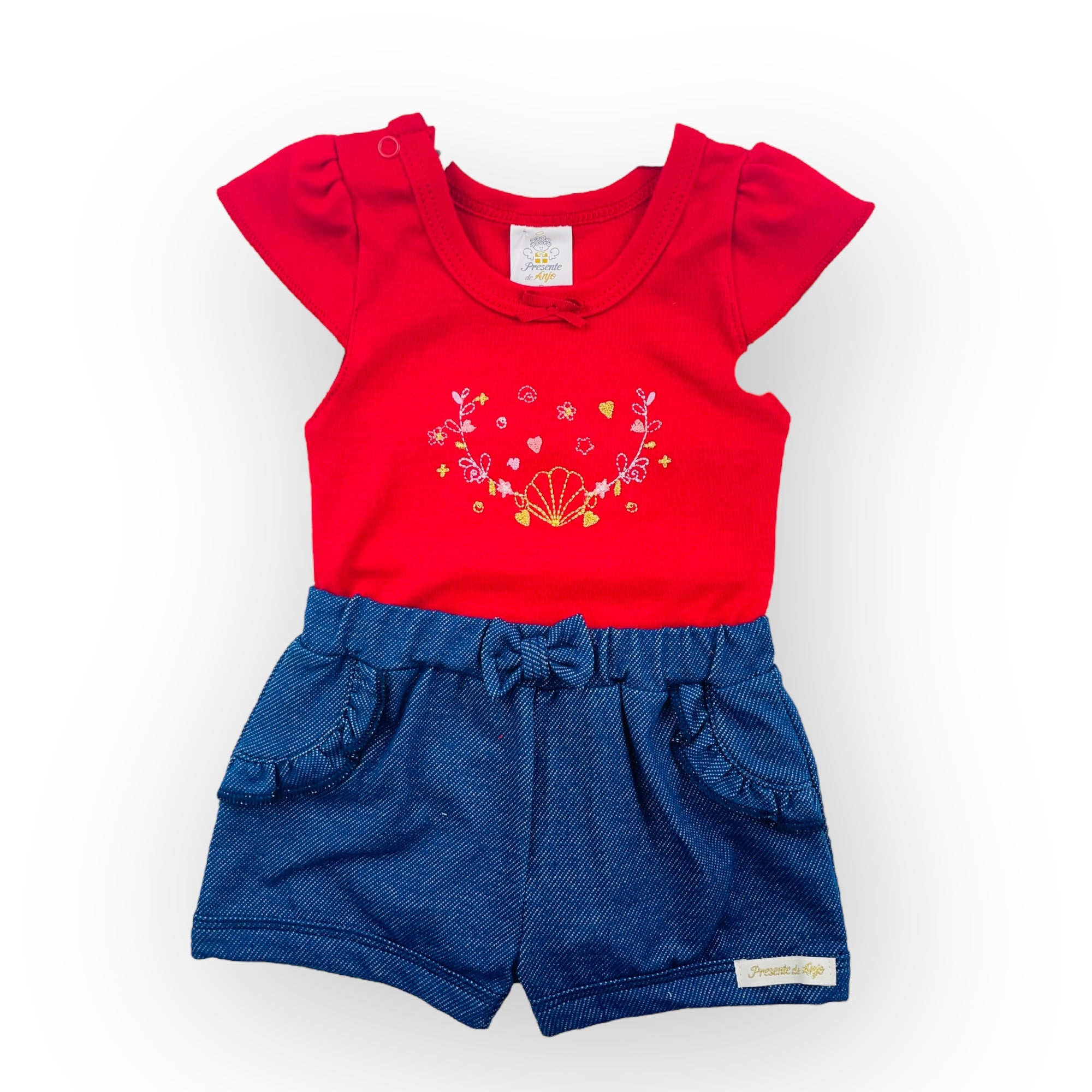 Conjunto Presente De Anjo Concha