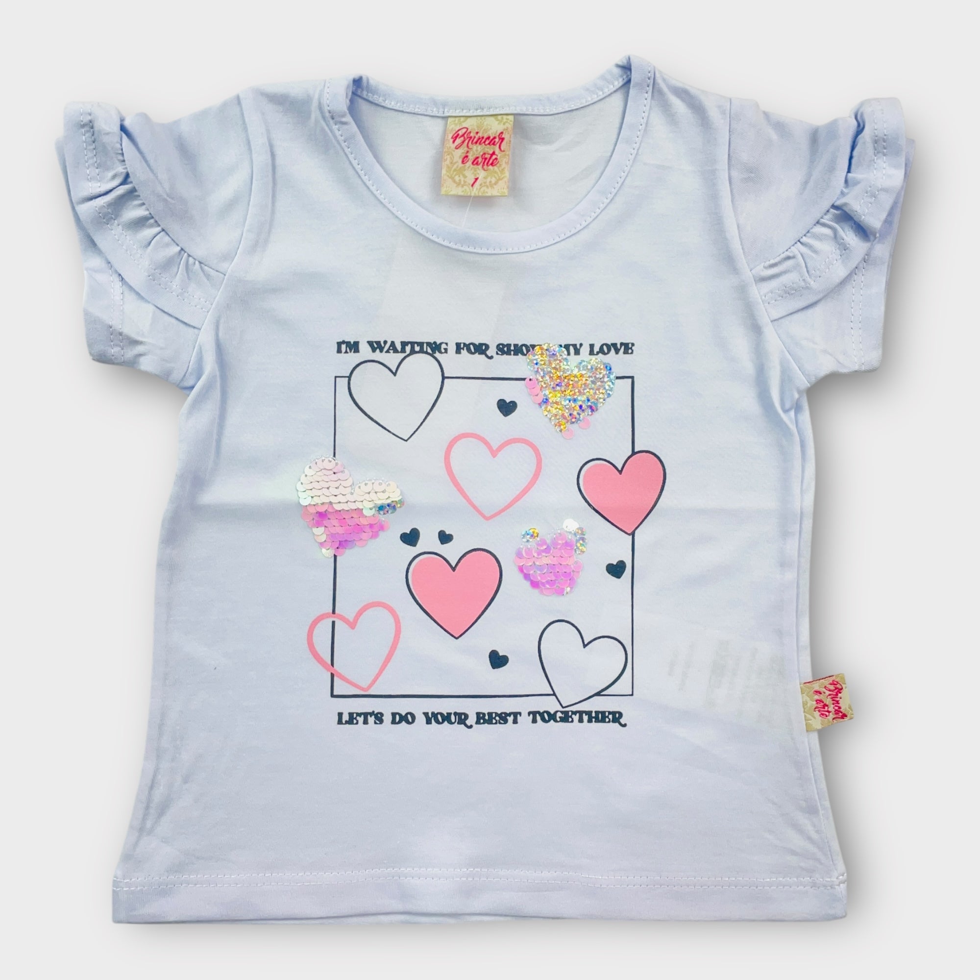 Blusa Brincar é Arte Coração