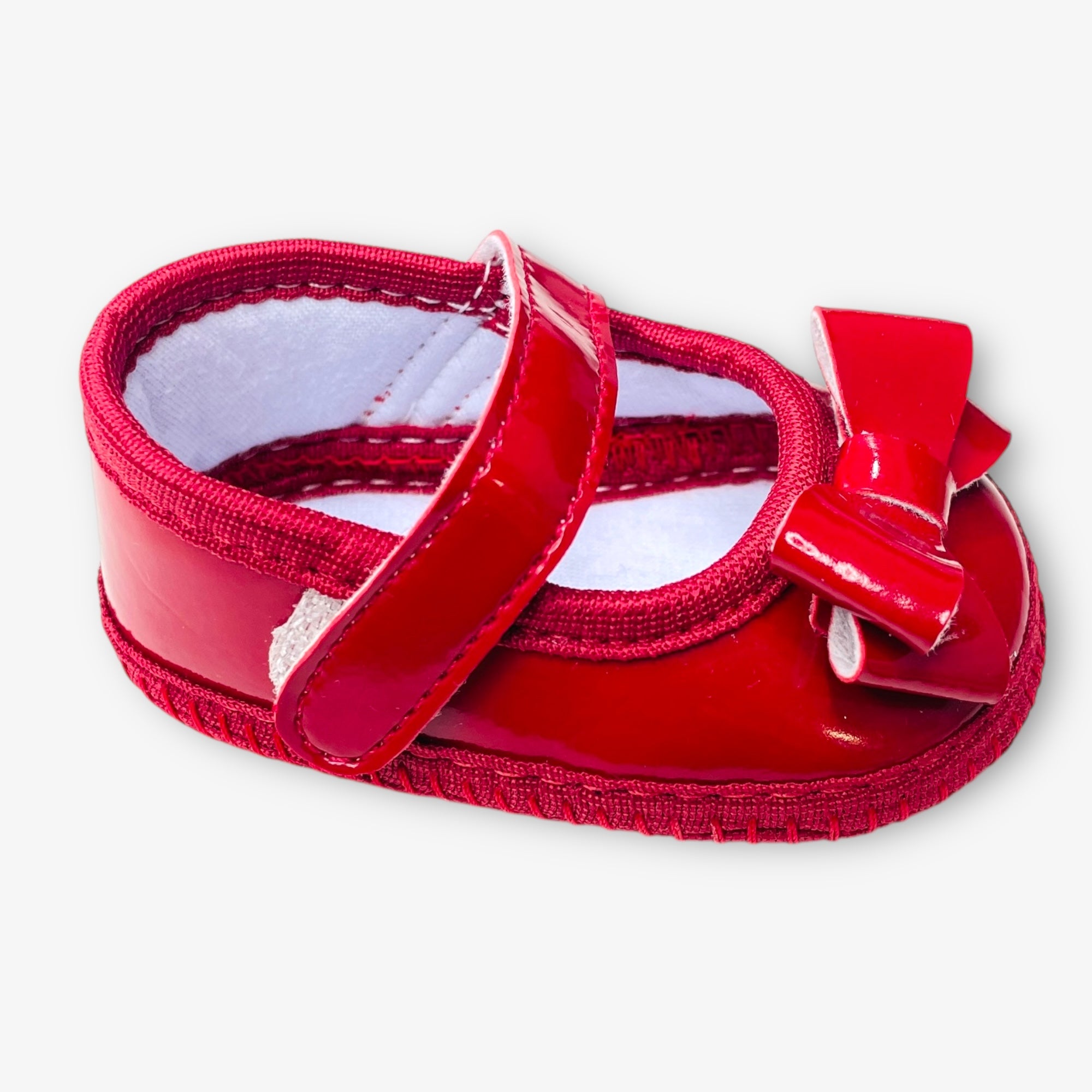 Sapatilha Bebê Keto Baby Laço Duplo Verniz
