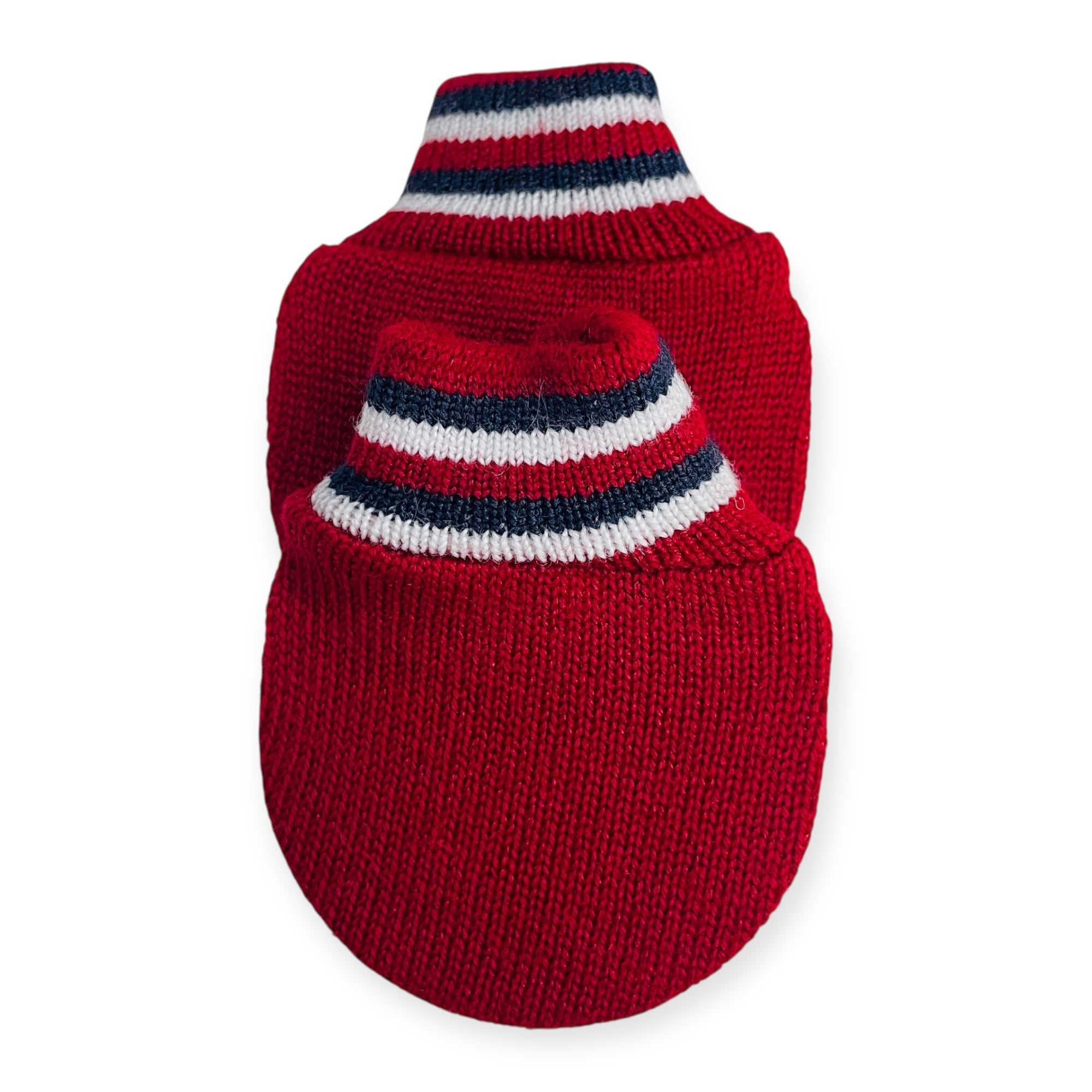Luvinha Bebe Tricot Listras Vermelho Rn