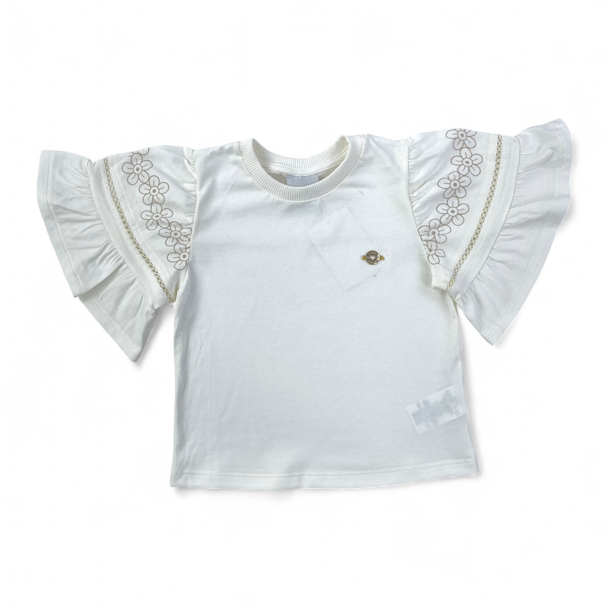Conjunto Pulla Bulla Infantil Menina Feminino Manga Bordada Casual