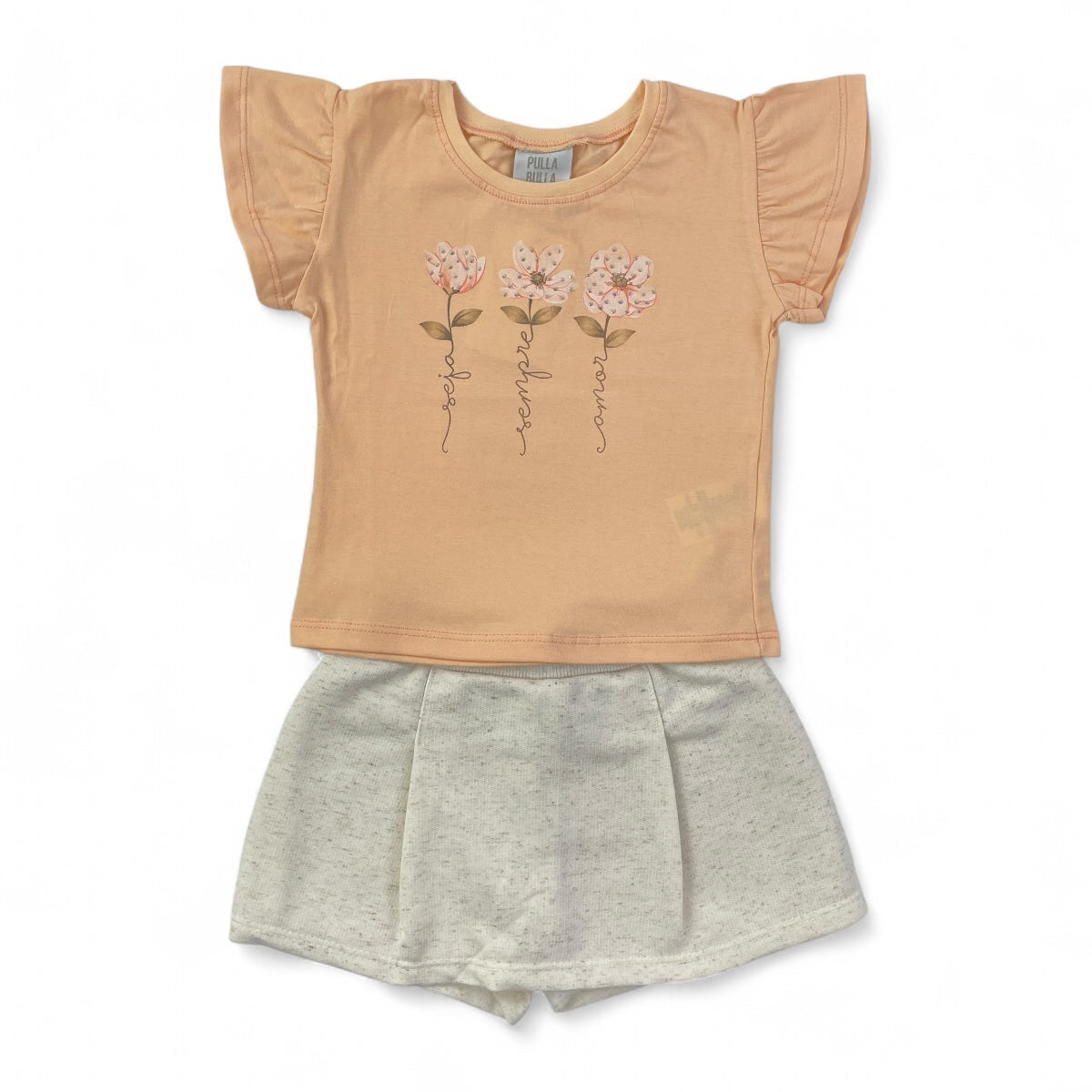 Conjunto Pulla Bulla Infantil Menina Seja Sempre Amor