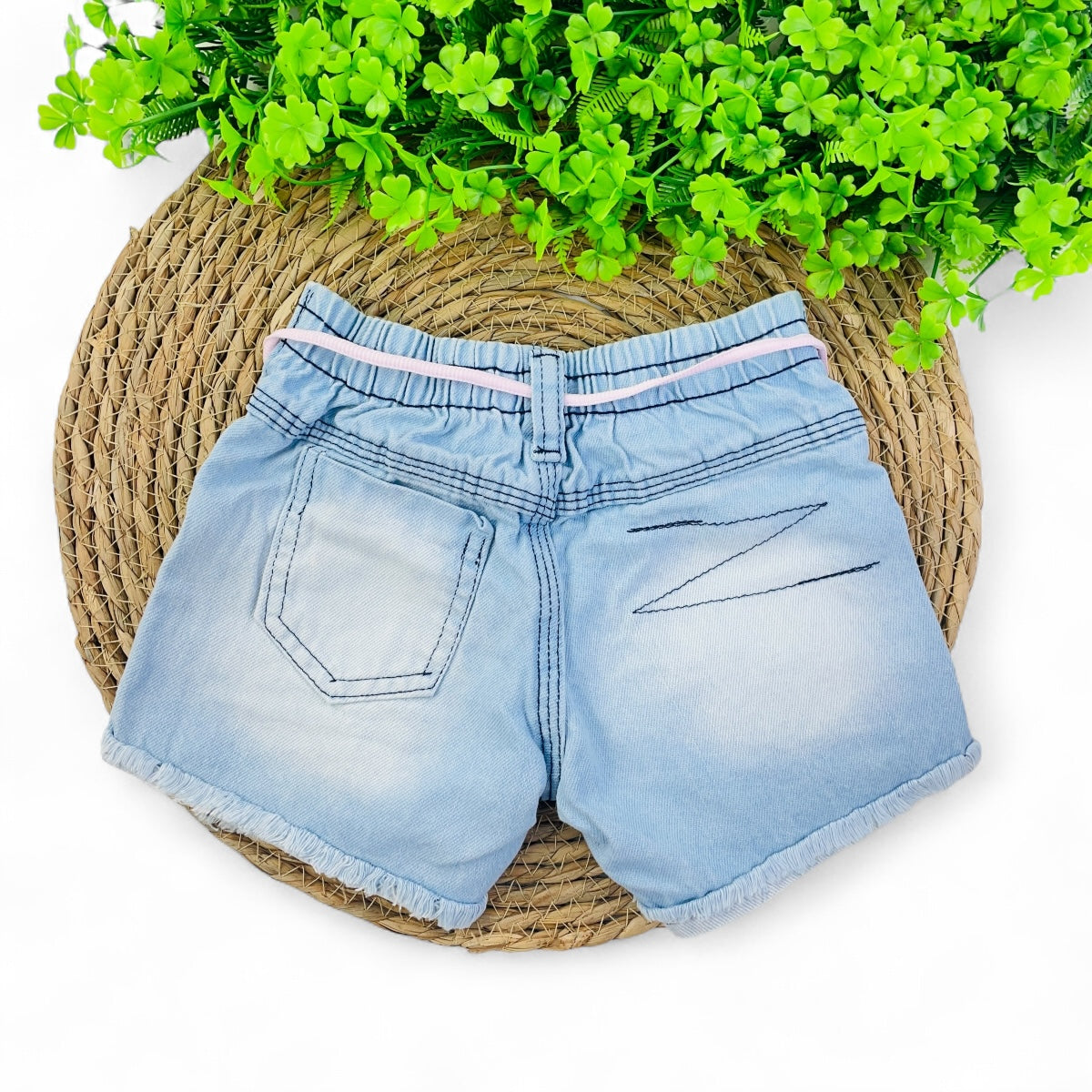 Short Jeans Bebela Kids Ursinha De Chapéu