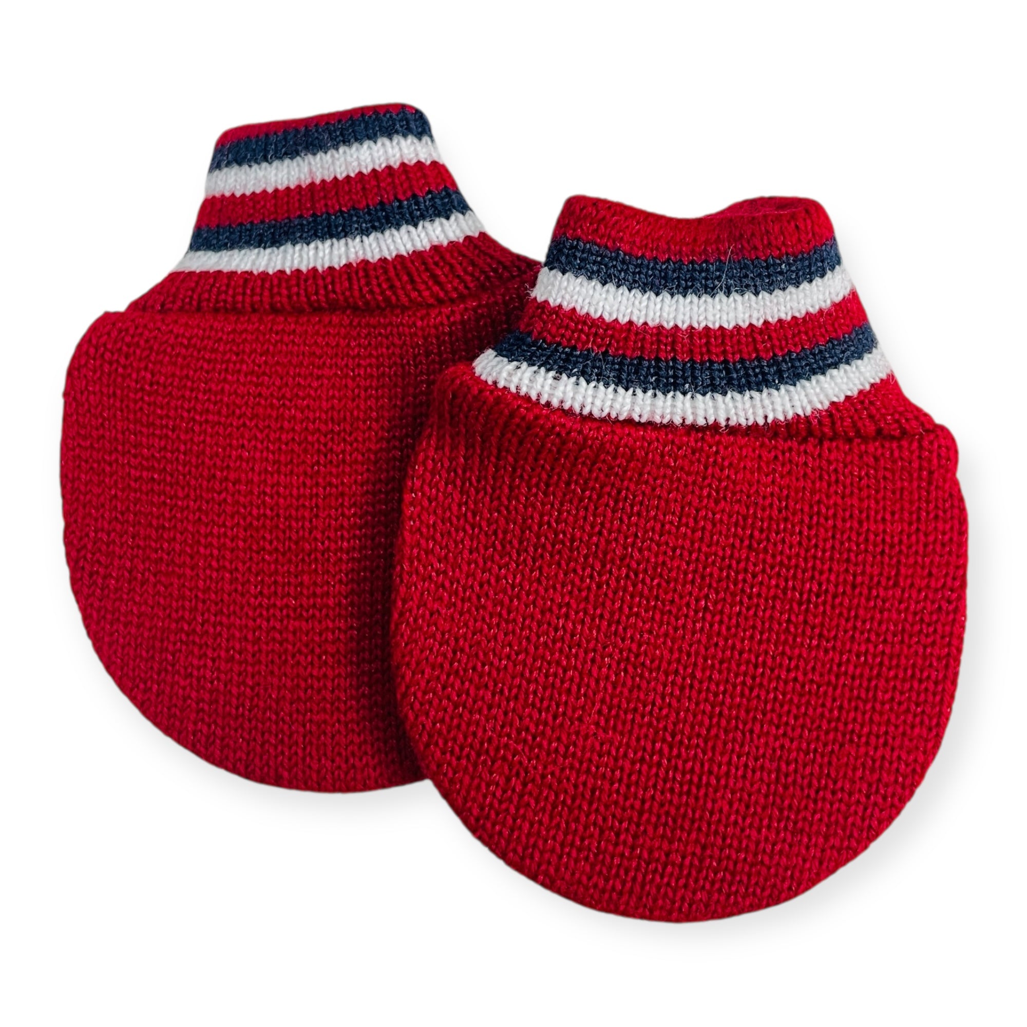 Luvinha Bebe Tricot Listras Vermelho Rn