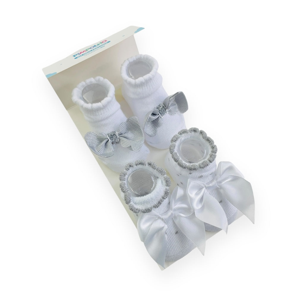 Kit Meia Fem Pimpolho Festinha Rn C/2 Pares
