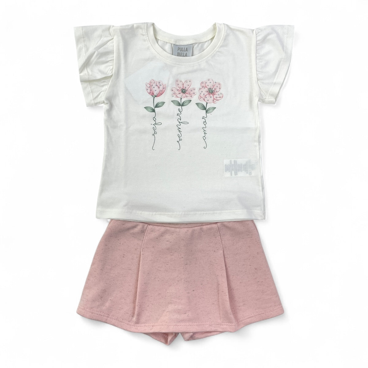 Conjunto Pulla Bulla Infantil Menina Seja Sempre Amor