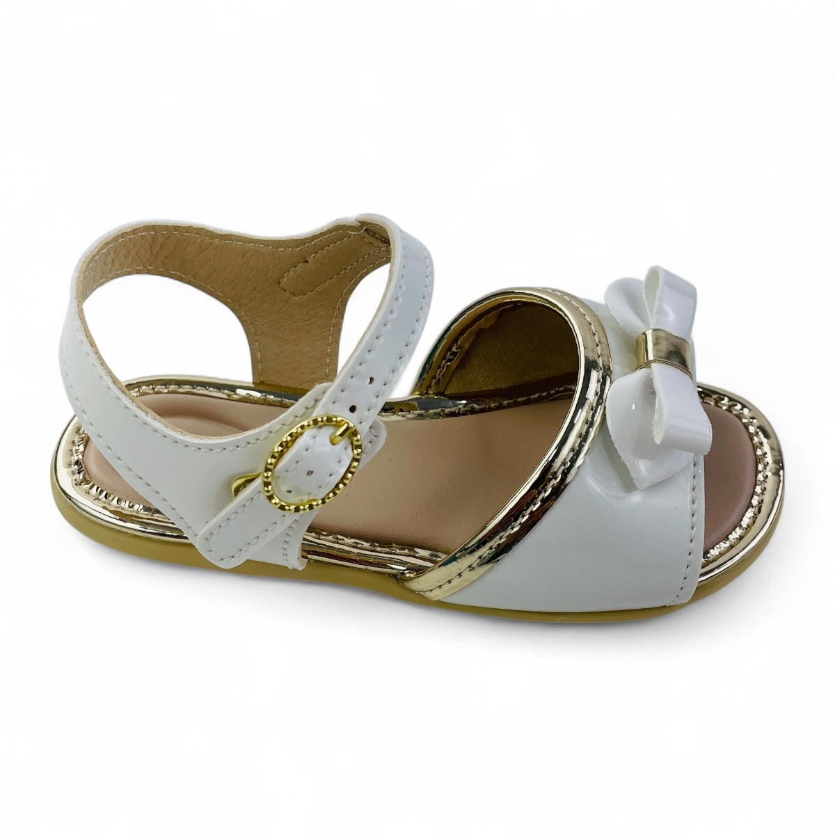 Sandália Pimpolho Batizado Menina Lacinho Gravata