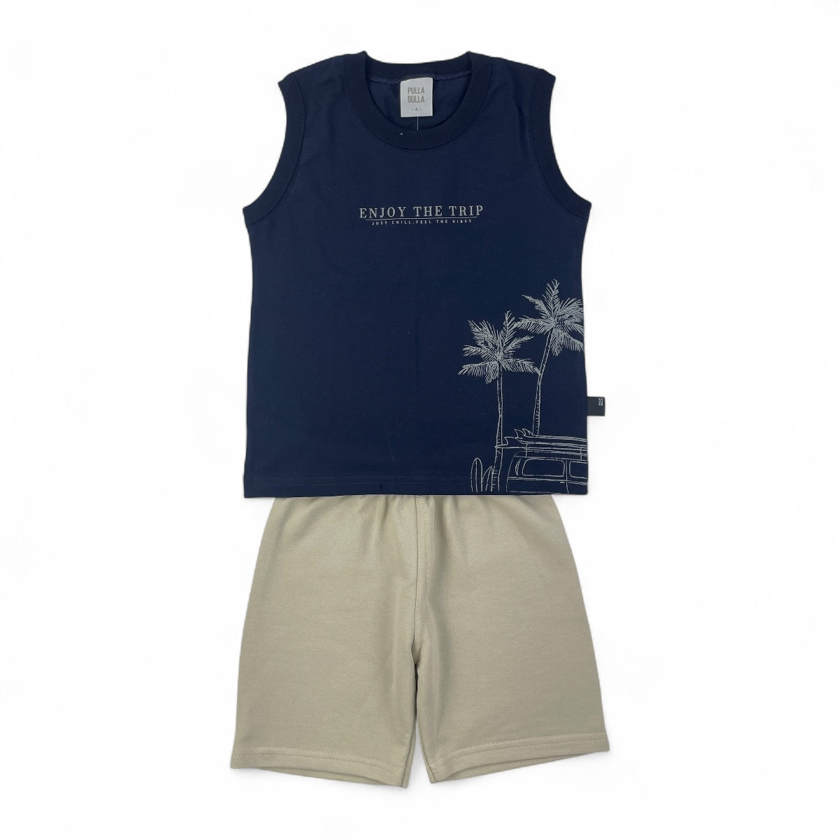 Conjunto Pulla Bulla Infantil Menino Enjoy The Trip
