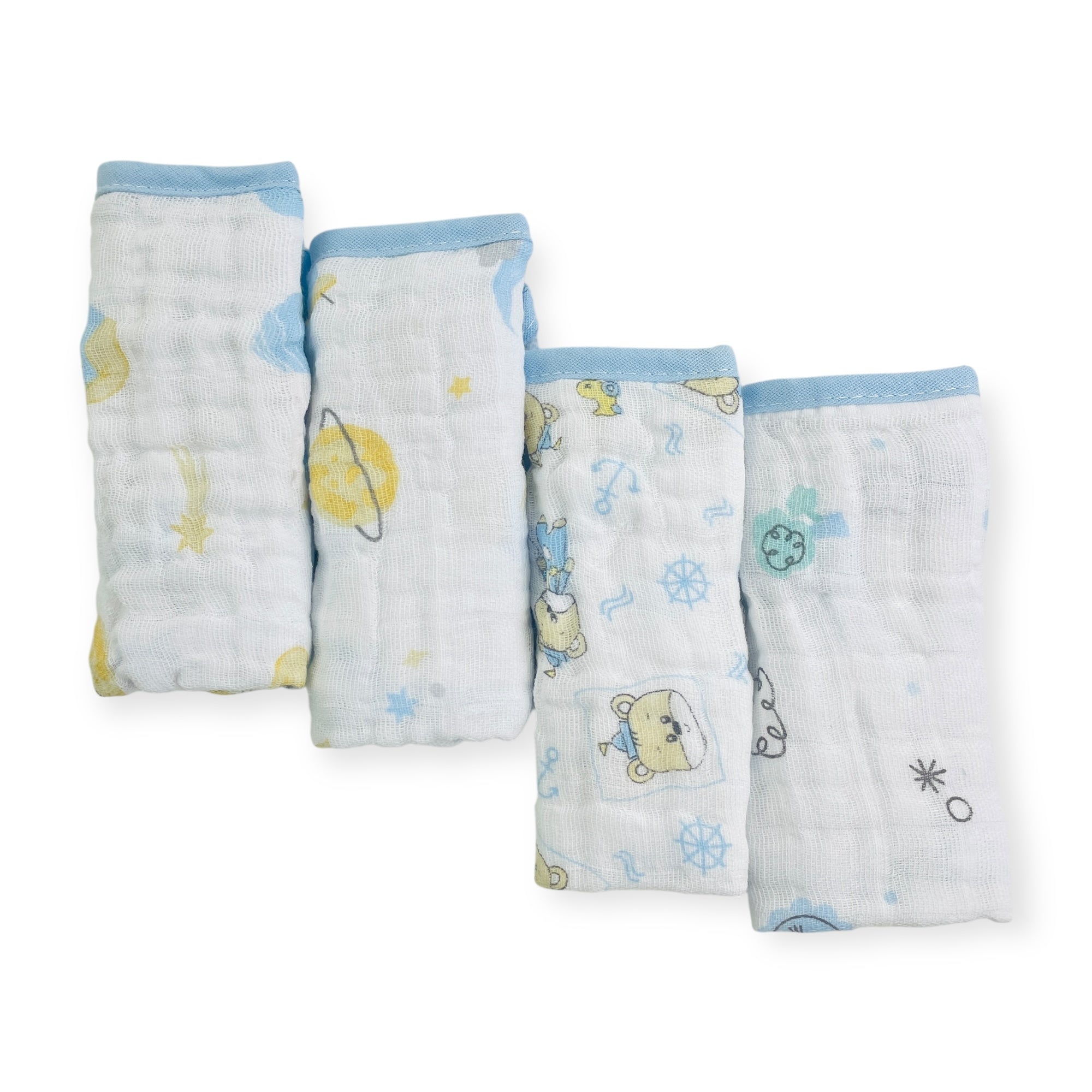 Pano De Boca Caricia Baby Soft Com 4 Unidades