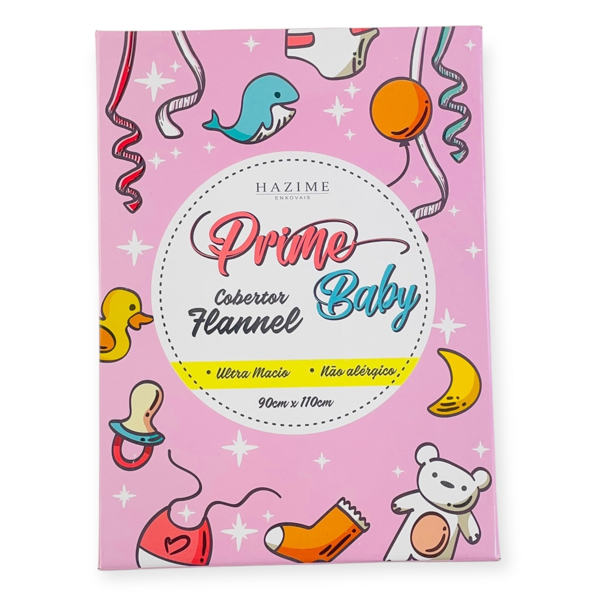 Cobertor Flannel Hazime Puppy Prime Baby - Cinza - 90 X110 Cm