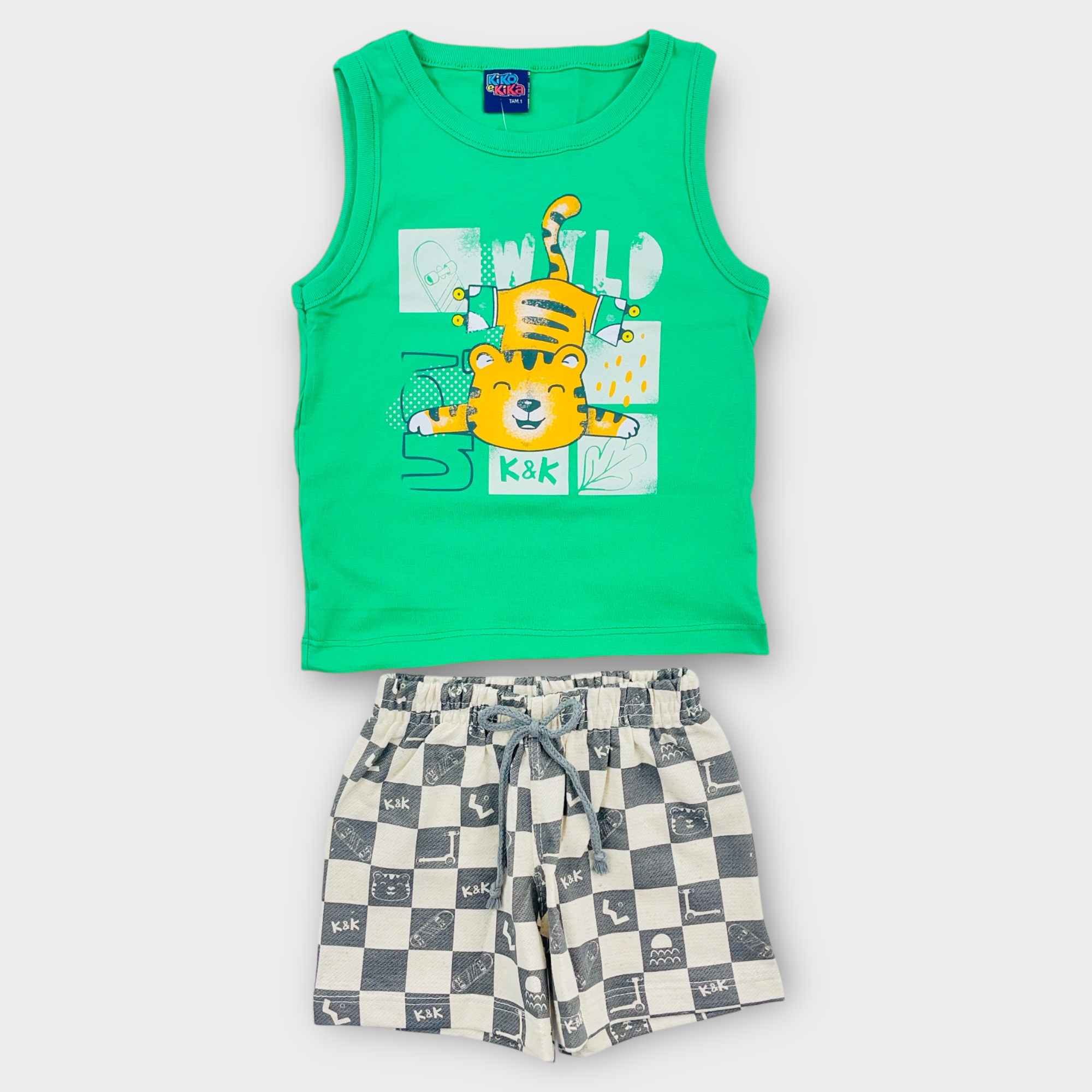 Conjunto Kiko e Kika Tigre