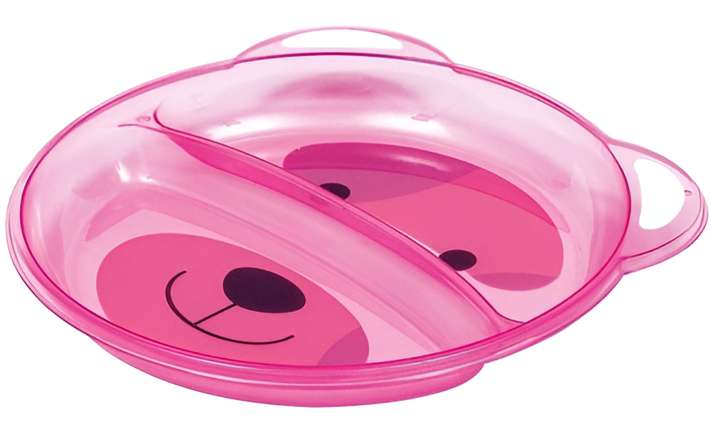 Prato Ursinho Buba Infantil Com Divisória