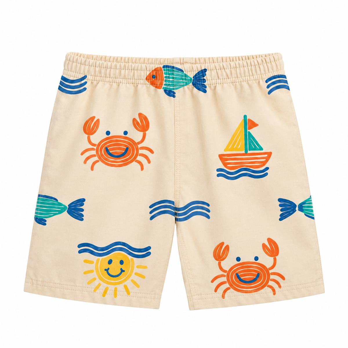 Conjunto Bebê Masculino Regata e Short Kyly Barco Summer