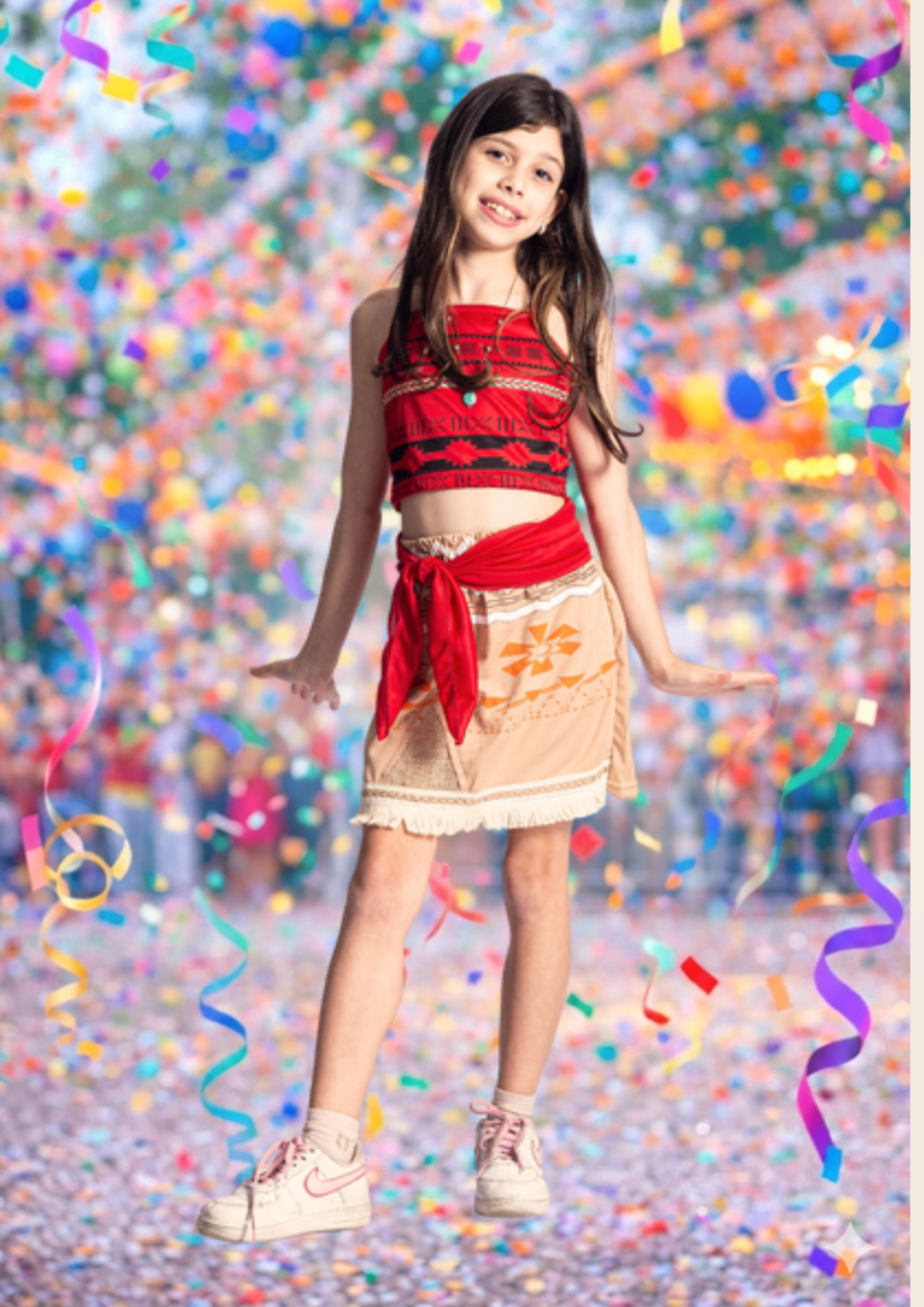 Fantasia Infantil de Carnaval 2026 IE Fantasias Moana com Acessórios