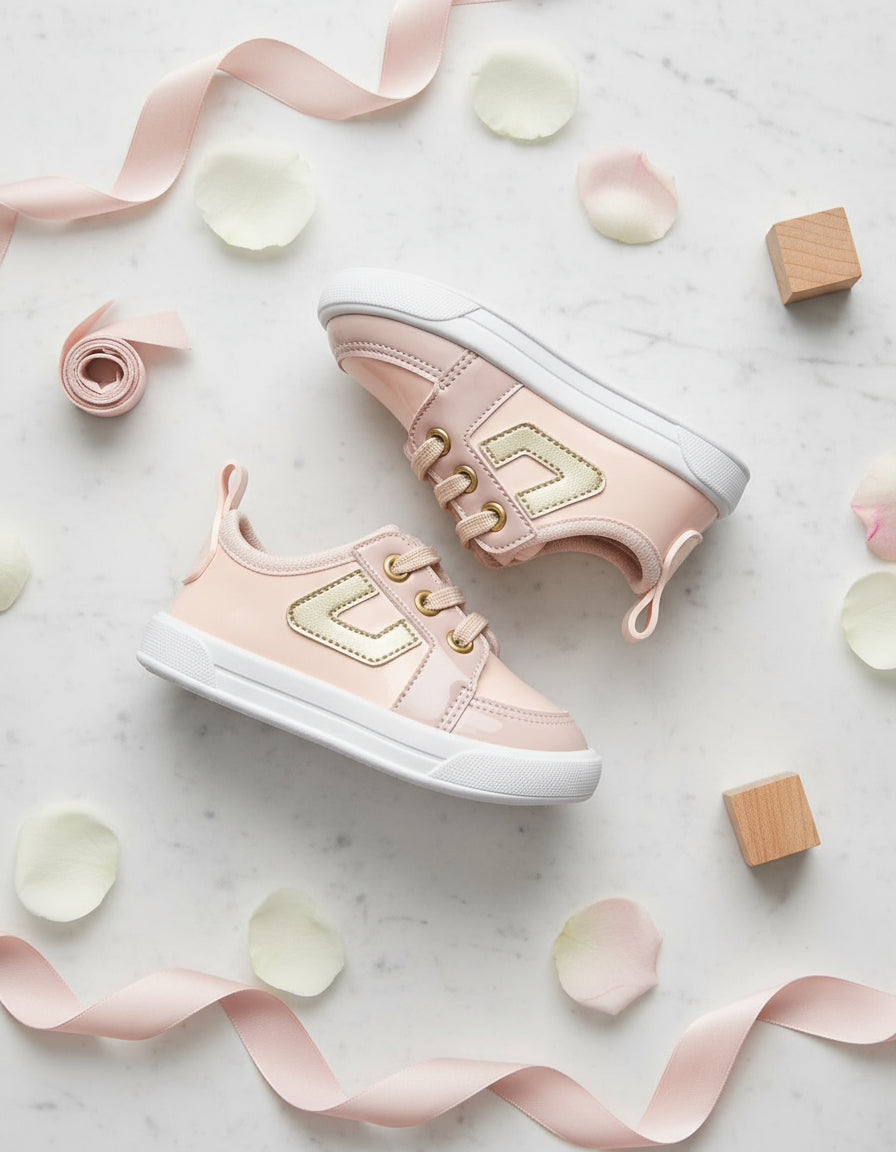 Tênis Bebê Street Outdoor Nude Pimpolho Menina