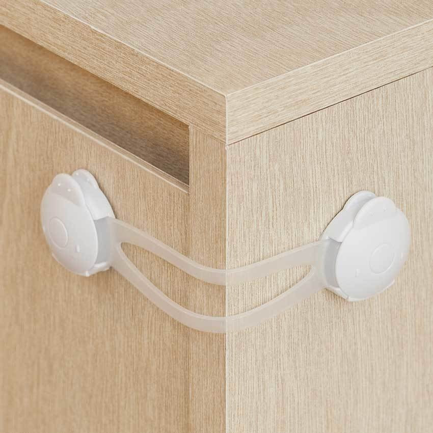 Trava Multiuso Flexível Buba Portas e Gavetas Segurança Infantil 2 Peças