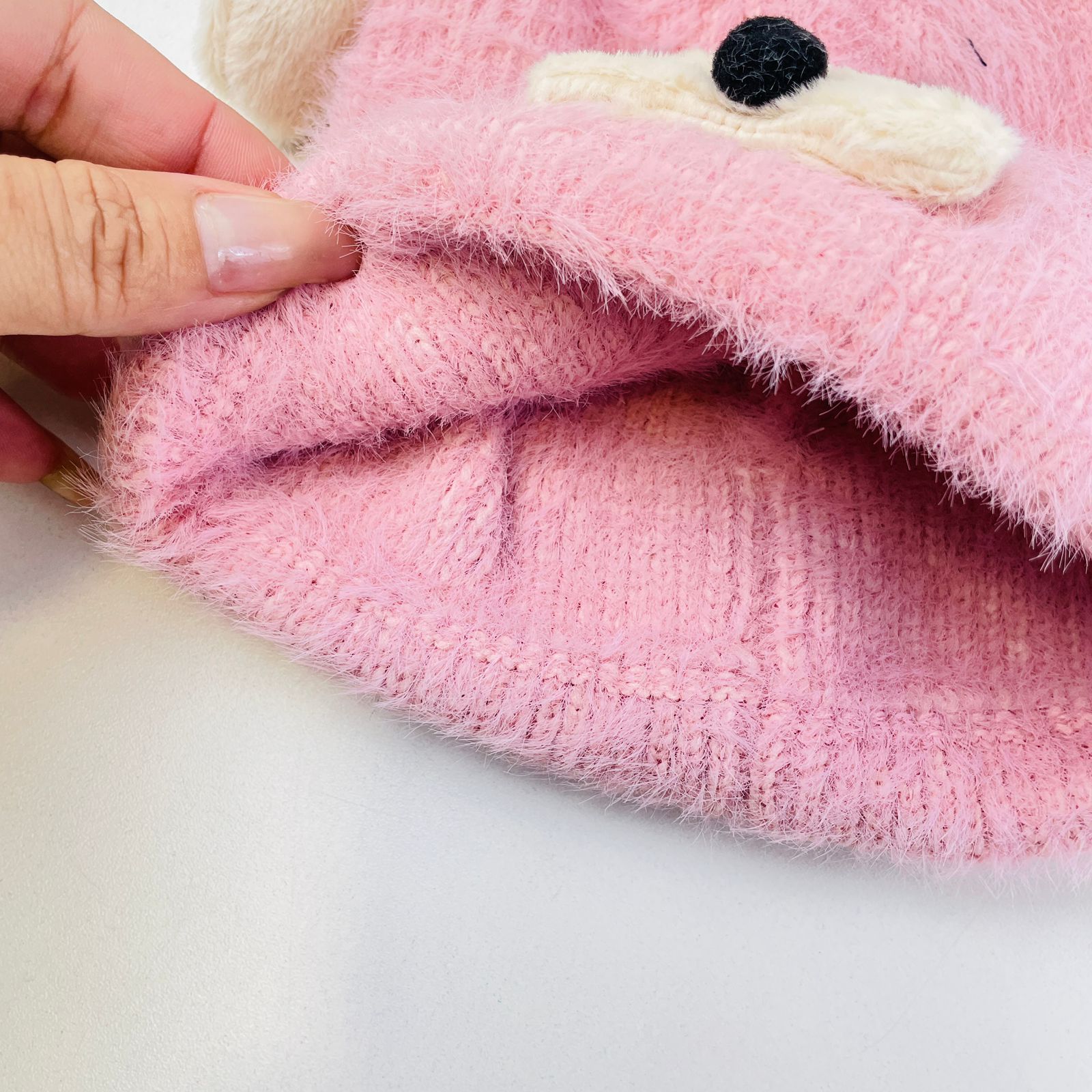 Touca Infantil Tigre Modas Cachorrinho em Microfleece/Plush Tamanho Único