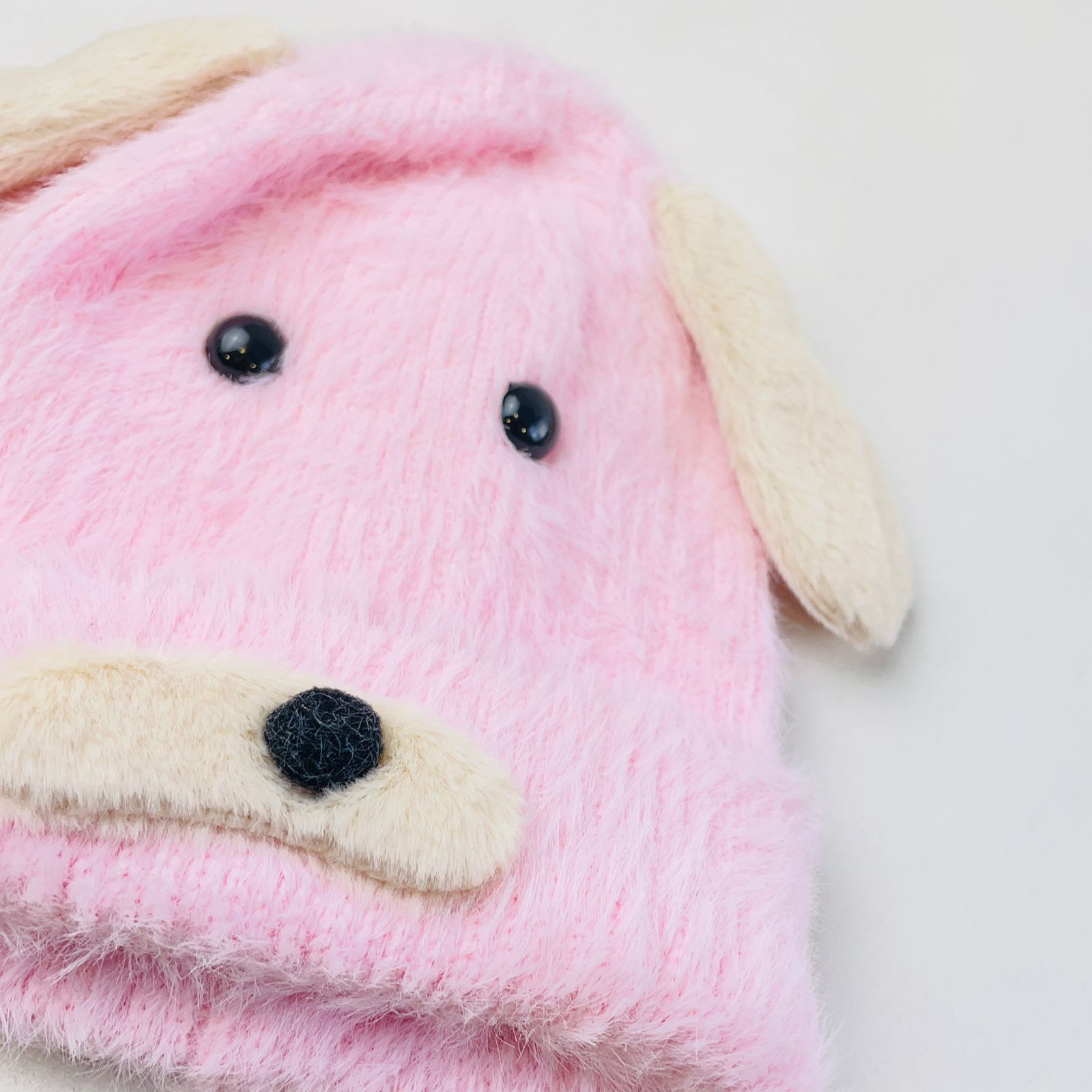 Touca Infantil Tigre Modas Cachorrinho em Microfleece/Plush Tamanho Único