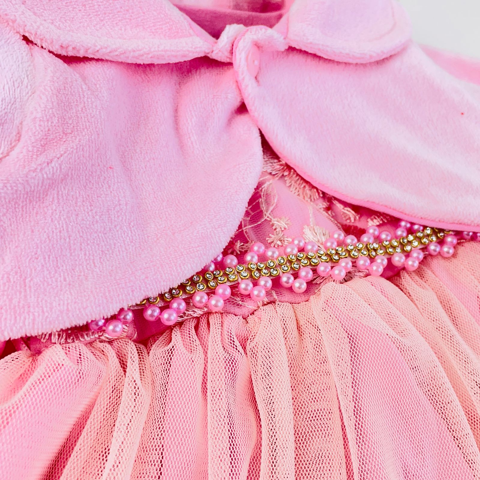 Vestido Infantil de Festa Djiele Renda Glamour com Bolero de Soft