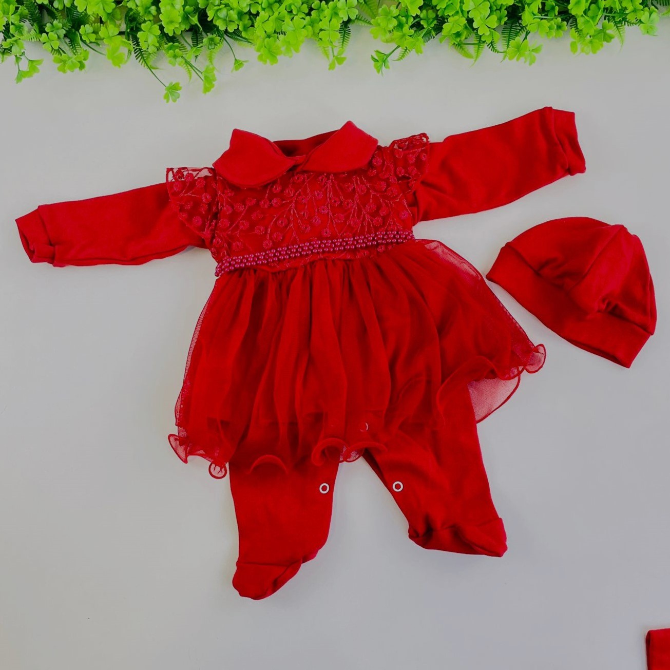Saída de Maternidade Feminina Djiele Renda Delicada 4 Peças
