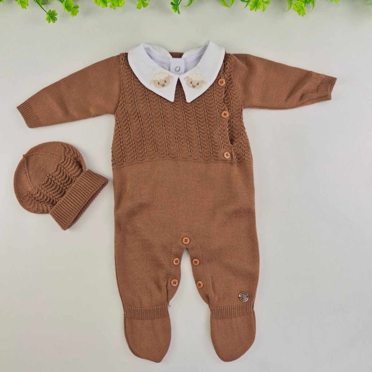 Saída de Maternidade Tamine Baby Benjamin 4 Pçs - Elegância Clássica em Tricot Premium