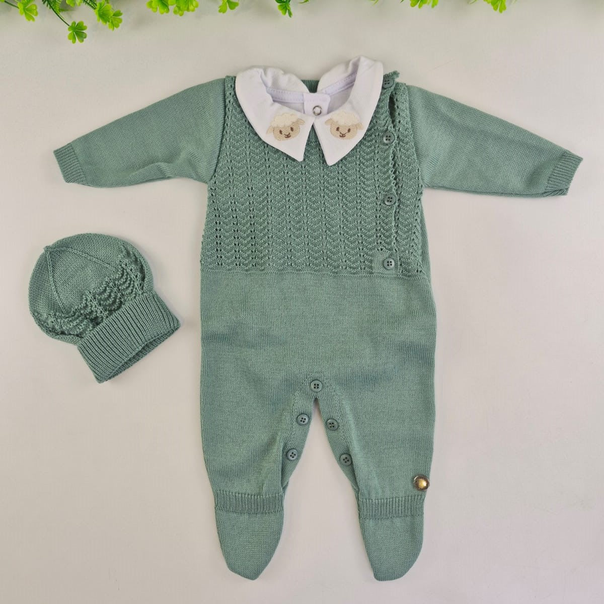 Saída de Maternidade Tamine Baby Benjamin 4 Pçs - Elegância Clássica em Tricot Premium