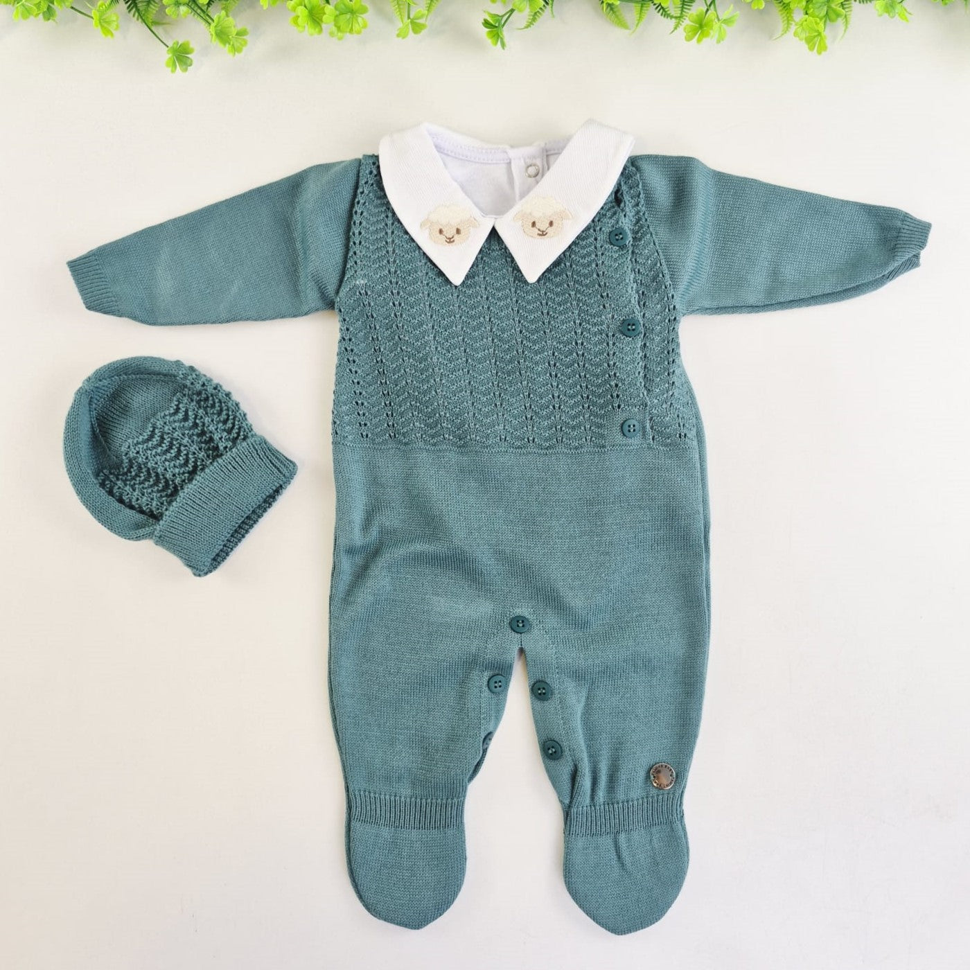Saída de Maternidade Tamine Baby Benjamin 4 Pçs - Elegância Clássica em Tricot Premium