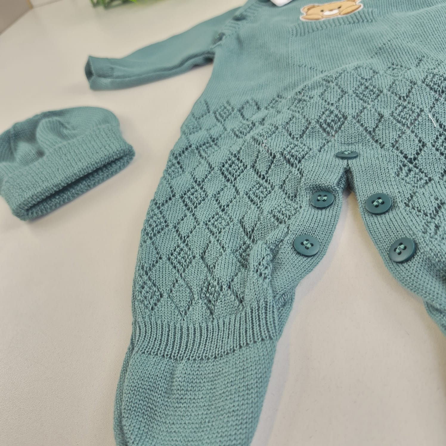 Saída de Maternidade Tamine Baby Marco Antonio 4 Pçs - Charme e Fofura em Tricot Premium