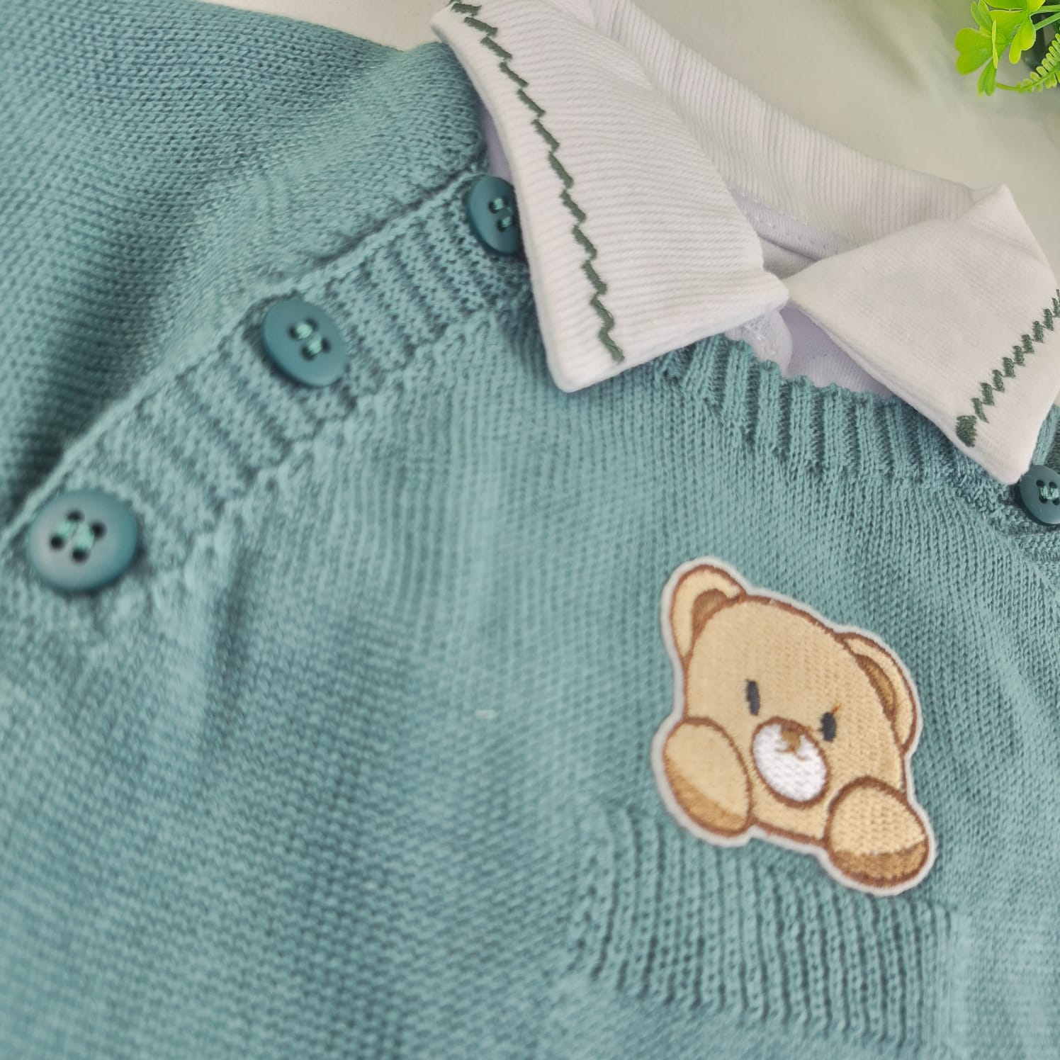 Saída de Maternidade Tamine Baby Marco Antonio 4 Pçs - Charme e Fofura em Tricot Premium