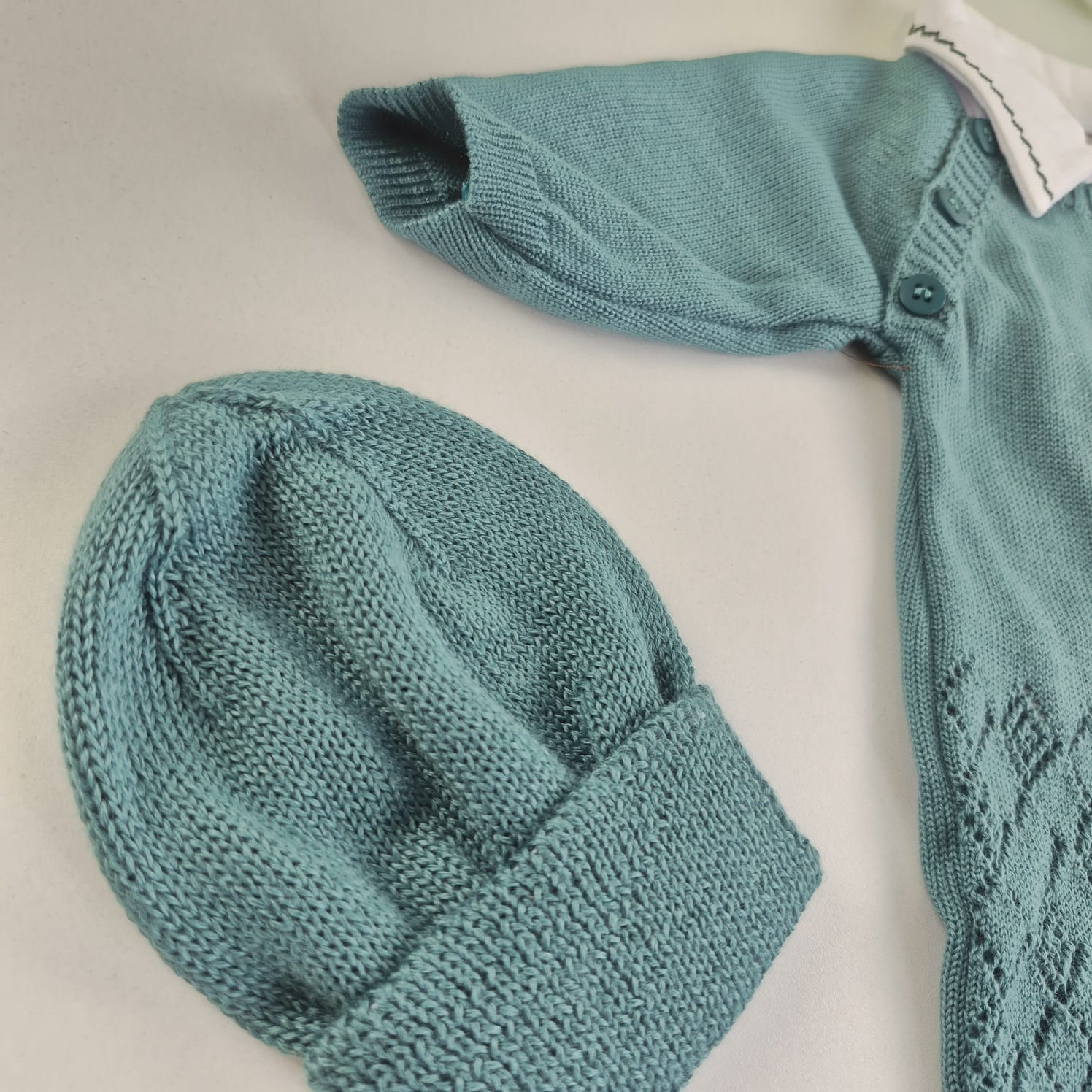 Saída de Maternidade Tamine Baby Marco Antonio 4 Pçs - Charme e Fofura em Tricot Premium