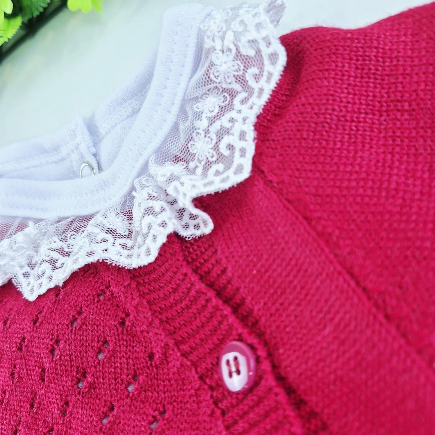 Saída de Maternidade Tamine Baby Alice Maria 4 Pçs - Romantismo e Delicadeza em Tricot de Luxo