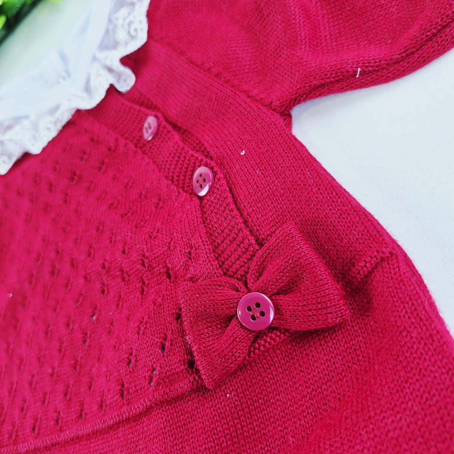 Saída de Maternidade Tamine Baby Alice Maria 4 Pçs - Romantismo e Delicadeza em Tricot de Luxo