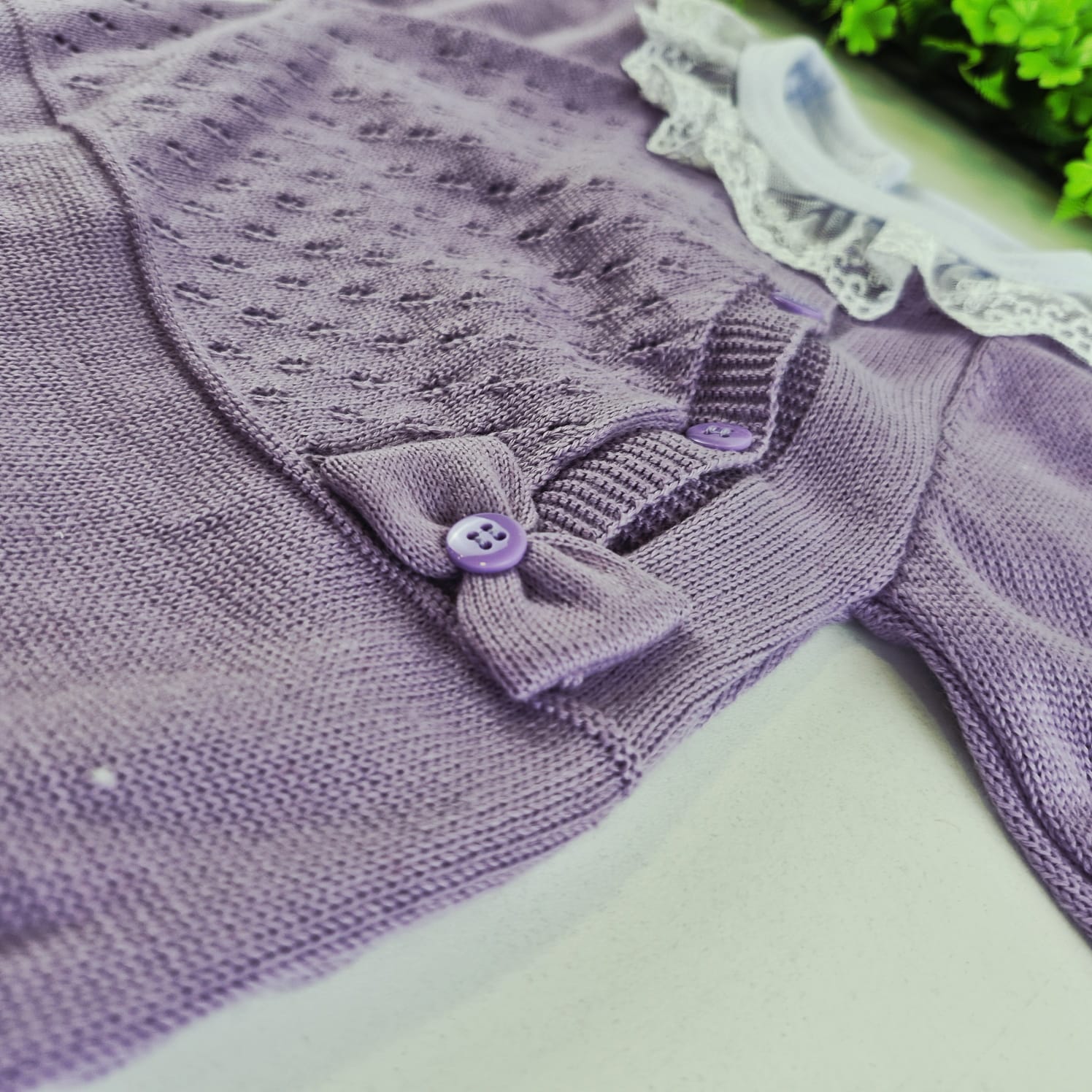 Saída de Maternidade Tamine Baby Alice Maria 4 Pçs - Romantismo e Delicadeza em Tricot de Luxo