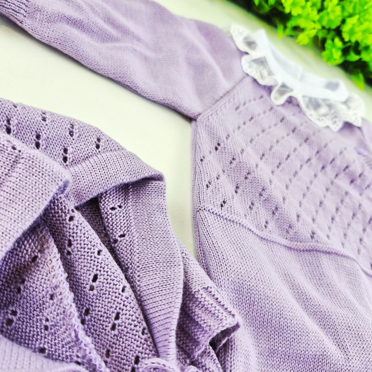 Saída de Maternidade Tamine Baby Alice Maria 4 Pçs - Romantismo e Delicadeza em Tricot de Luxo